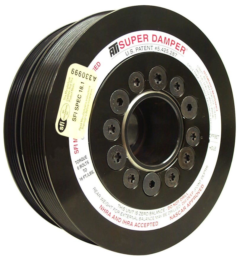 ATI 917345 - Damper - 7.425in - Steel LW - 8 & 4 Grv - LS1-2-3-6 & L76 - 97-13 - Y Body & SS & G8 - 3 Ring