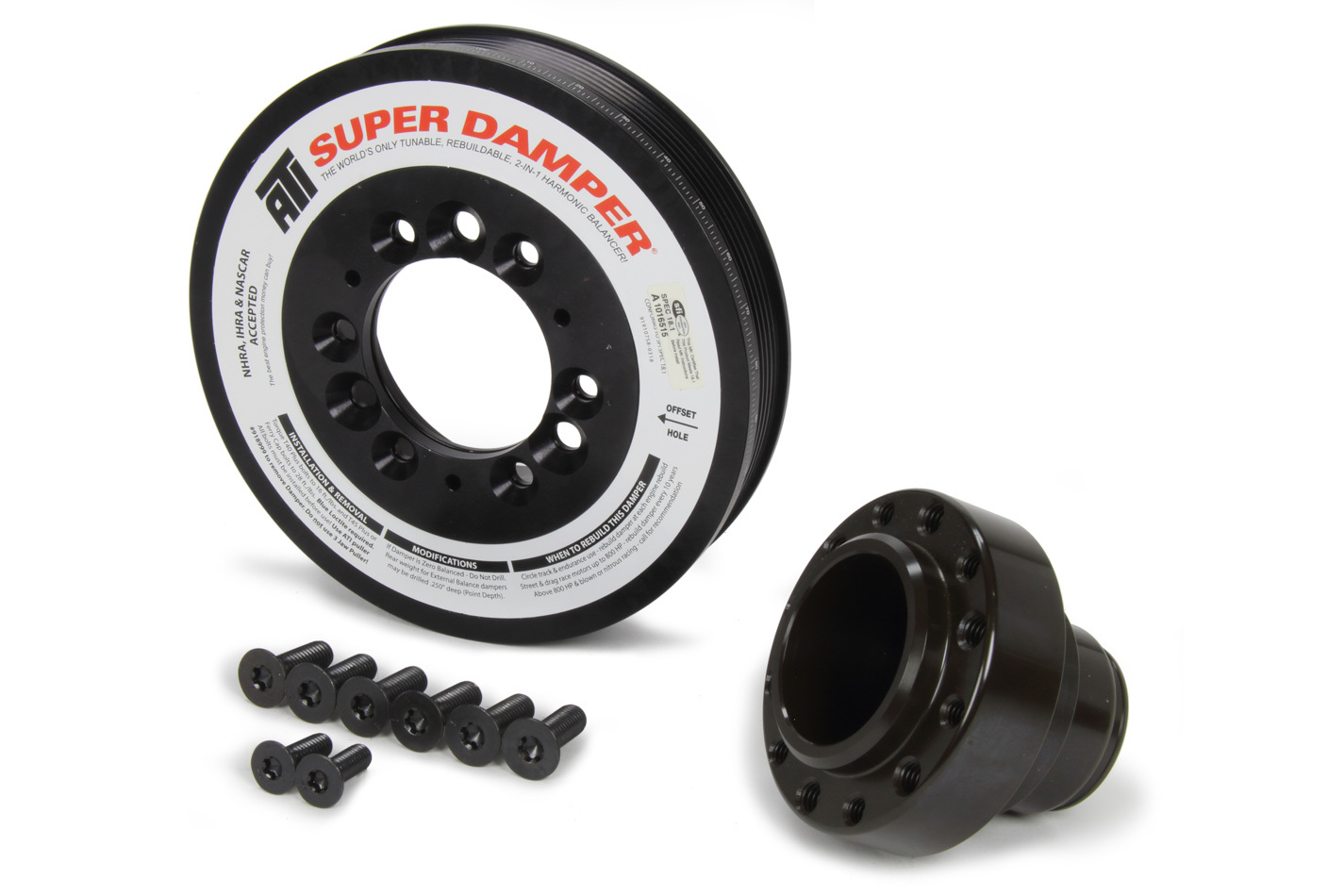 ATI 917303 - Damper - 7.48in - Alum LW - 6 Grv - LS1-2-3-6 & L76 - 97-13 - Y Body & SS & G8 - No A/C - 3 Ring ATI 917303 - Damper - 7.48in - Alum LW - 6 Grv - LS1-2-3-6 & L76 - 97-13 - Y Body & SS & G8 - No A/C - 3 Ring