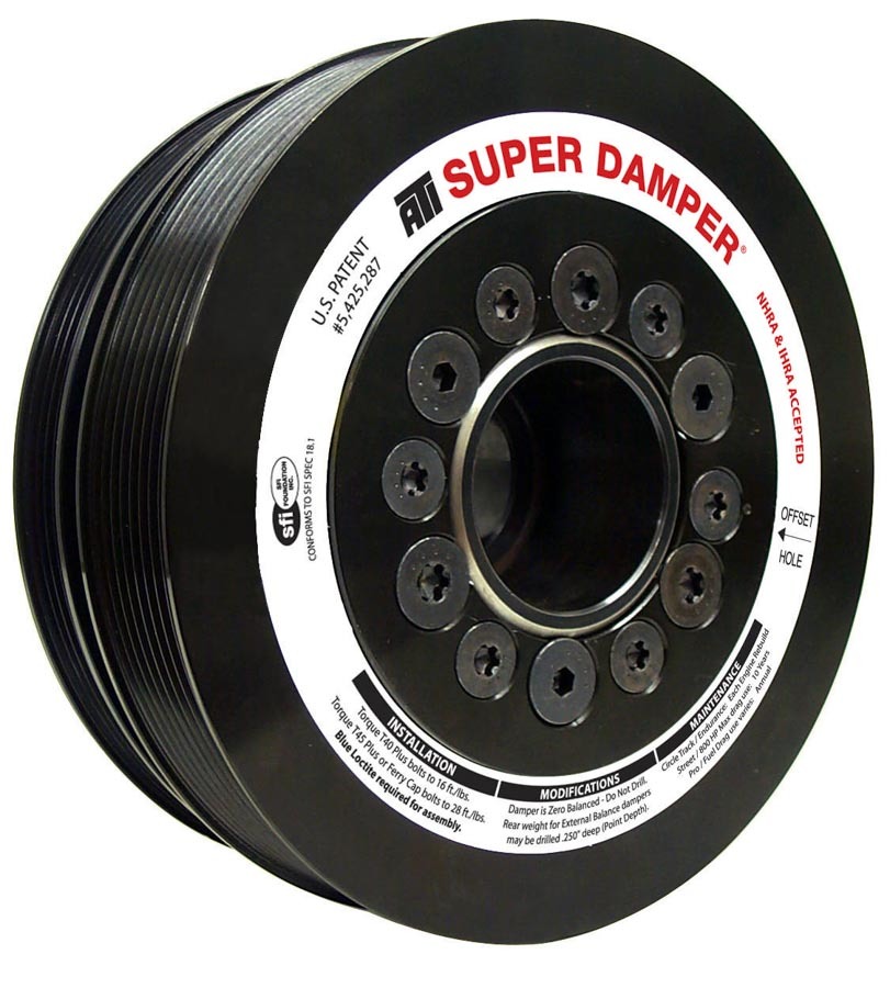 ATI 917246 - Damper - 7.425in - Steel LW - 6/4 Grv - LS1-2-3-6 & L76 - 97-13 - Y Body & SS & G8 - 3 Ring ATI 917246 - Damper - 7.425in - Steel LW - 6/4 Grv - LS1-2-3-6 & L76 - 97-13 - Y Body & SS & G8 - 3 Ring