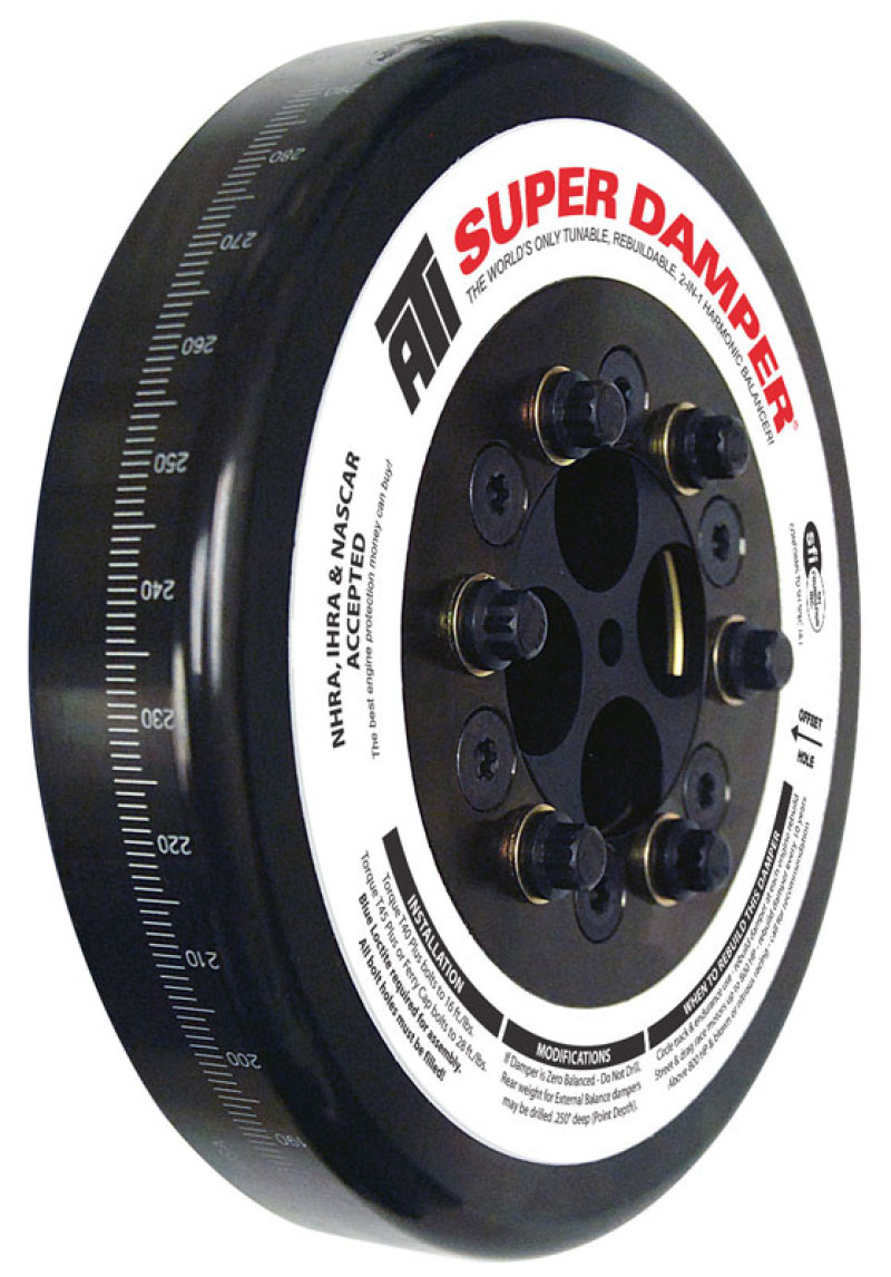 ATI 917365C - Damper - 8.074in - Steel - Cummins - 4BT -6BT - Competition Only - 3 Ring Hvy - Diesel ATI 917365C - Damper - 8.074in - Steel - Cummins - 4BT -6BT - Competition Only - 3 Ring Hvy - Diesel