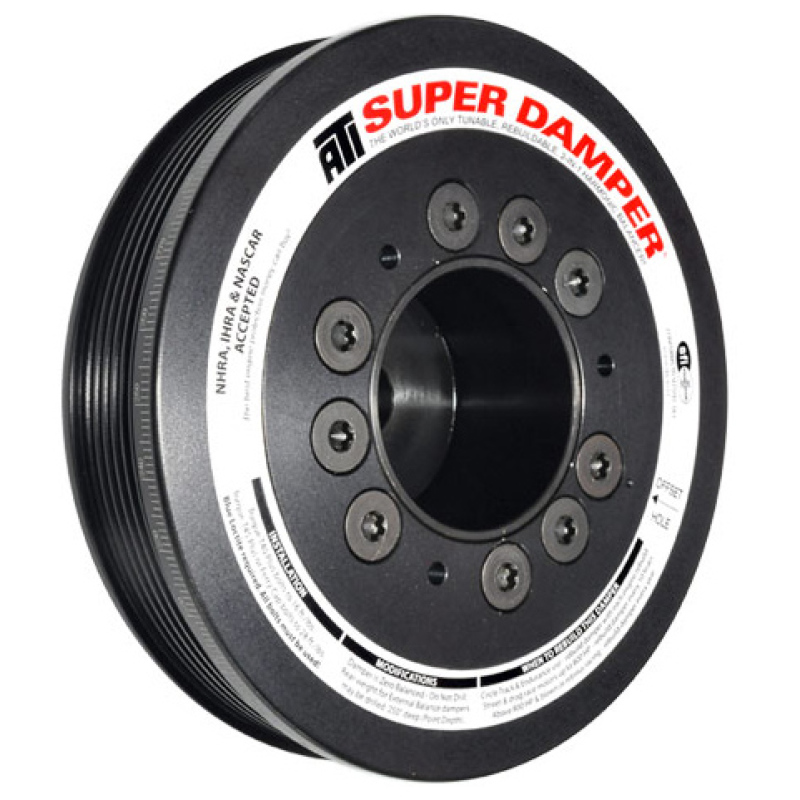 ATI 918067 - Damper - 6.570in - Alum - 6 Grv - Audi - Street ATI 918067 - Damper - 6.570in - Alum - 6 Grv - Audi - Street