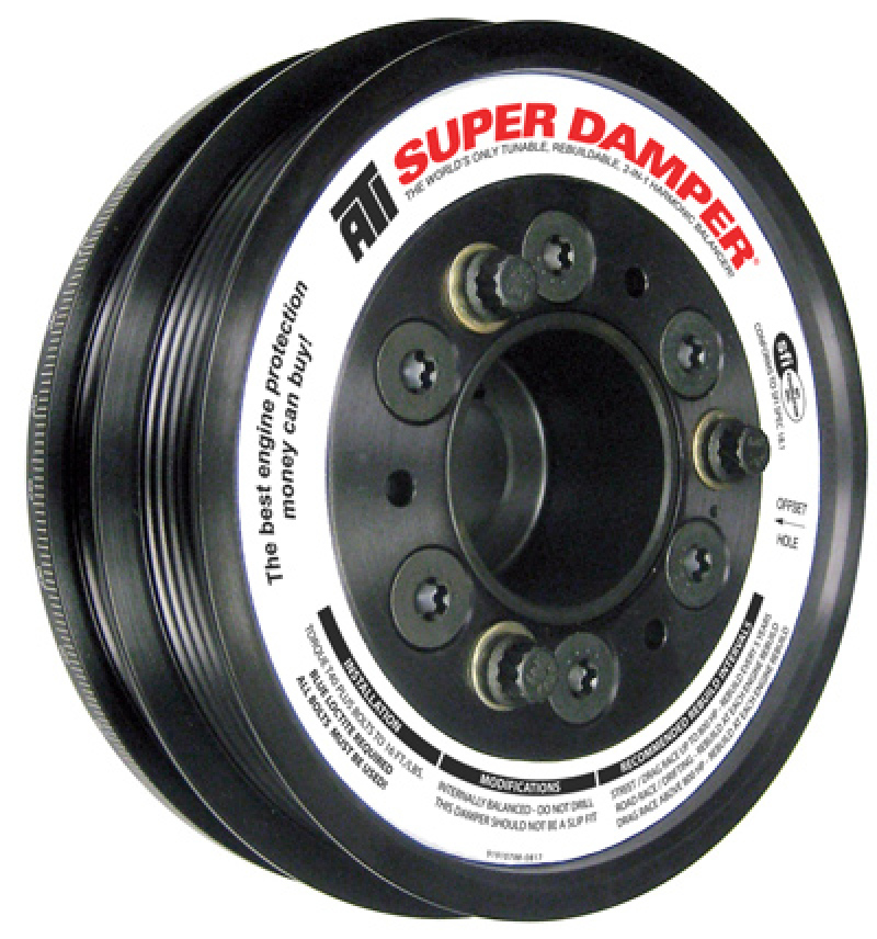 ATI 917757 - Damper - 6.10in - Alum - 4 & 5 Grv - Acura Nsx 3.0L - 600 HP or Less - 1Pc