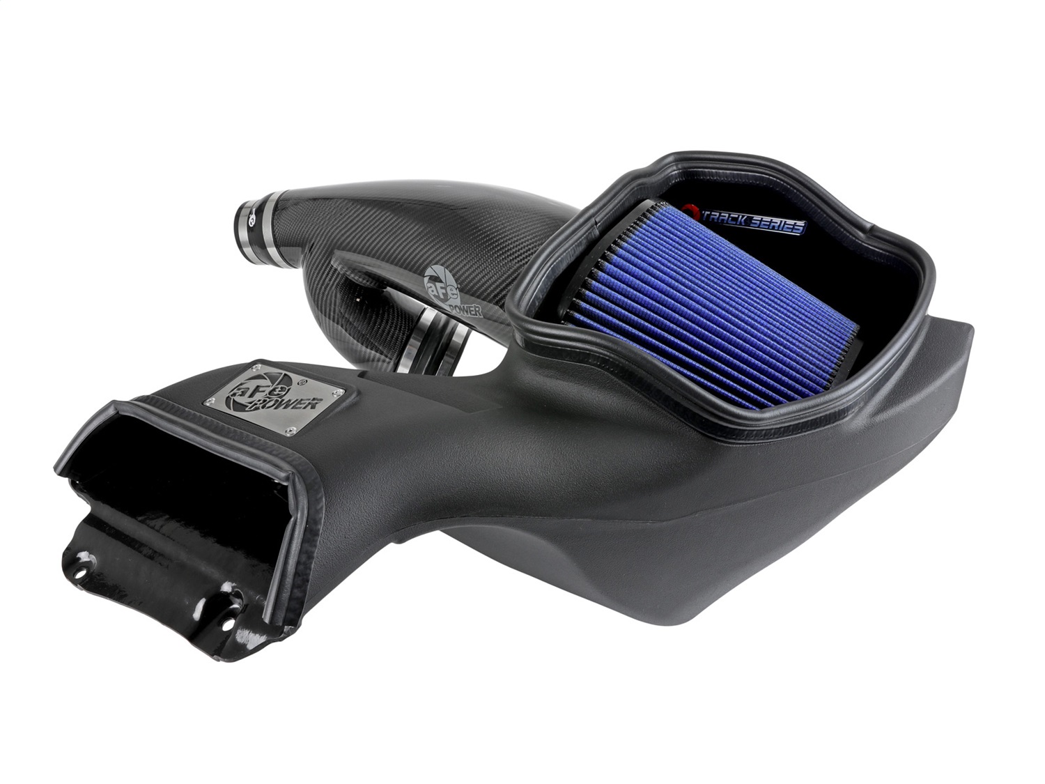 aFe Power 57-10010R - 17-20 Ford F-150/Raptor Track Series Carbon Fiber Cold Air Intake System With Pro 5R Filters