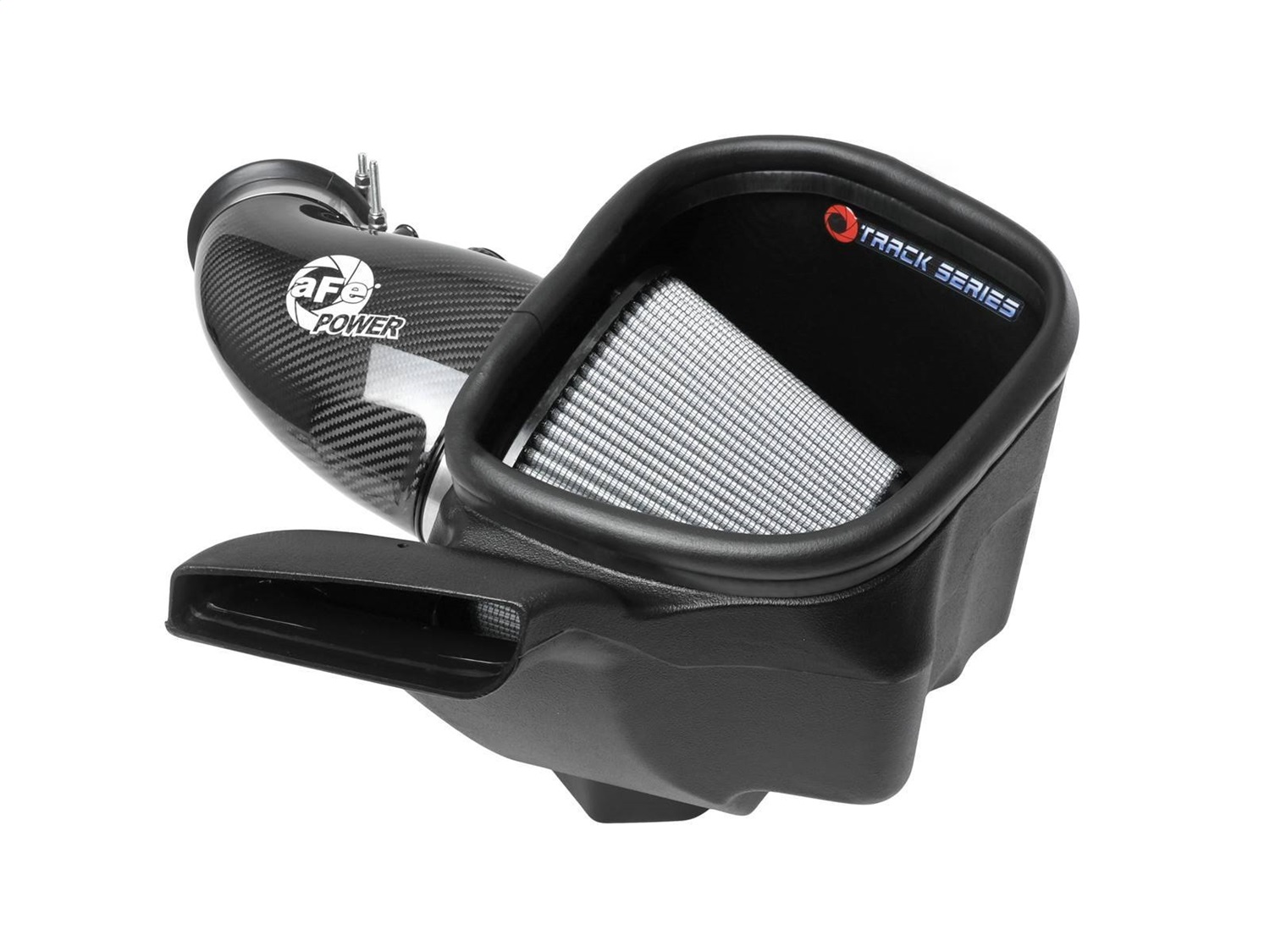 aFe Power 57-10014D - 12-21 Jeep Grand Cherokee 6.4L Track Series Carbon Fiber Cold Air Intake w/Pro Dry S Filter