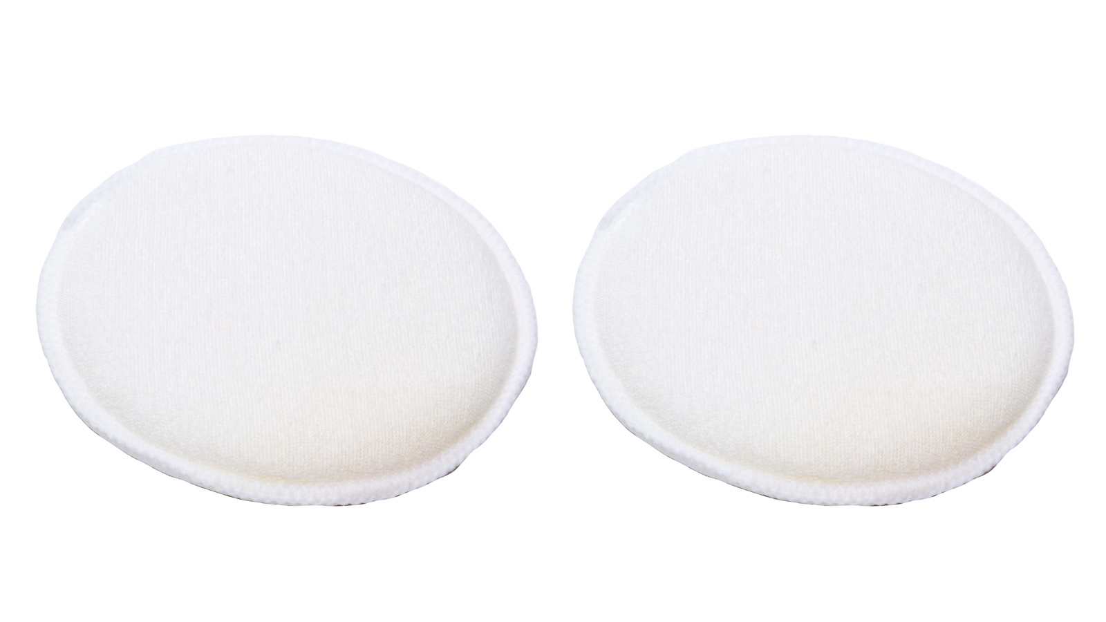 ATP 9-28 - Applicator Pad - Polish Applicator - 4.5 in Diameter - Cotton - White - Pair