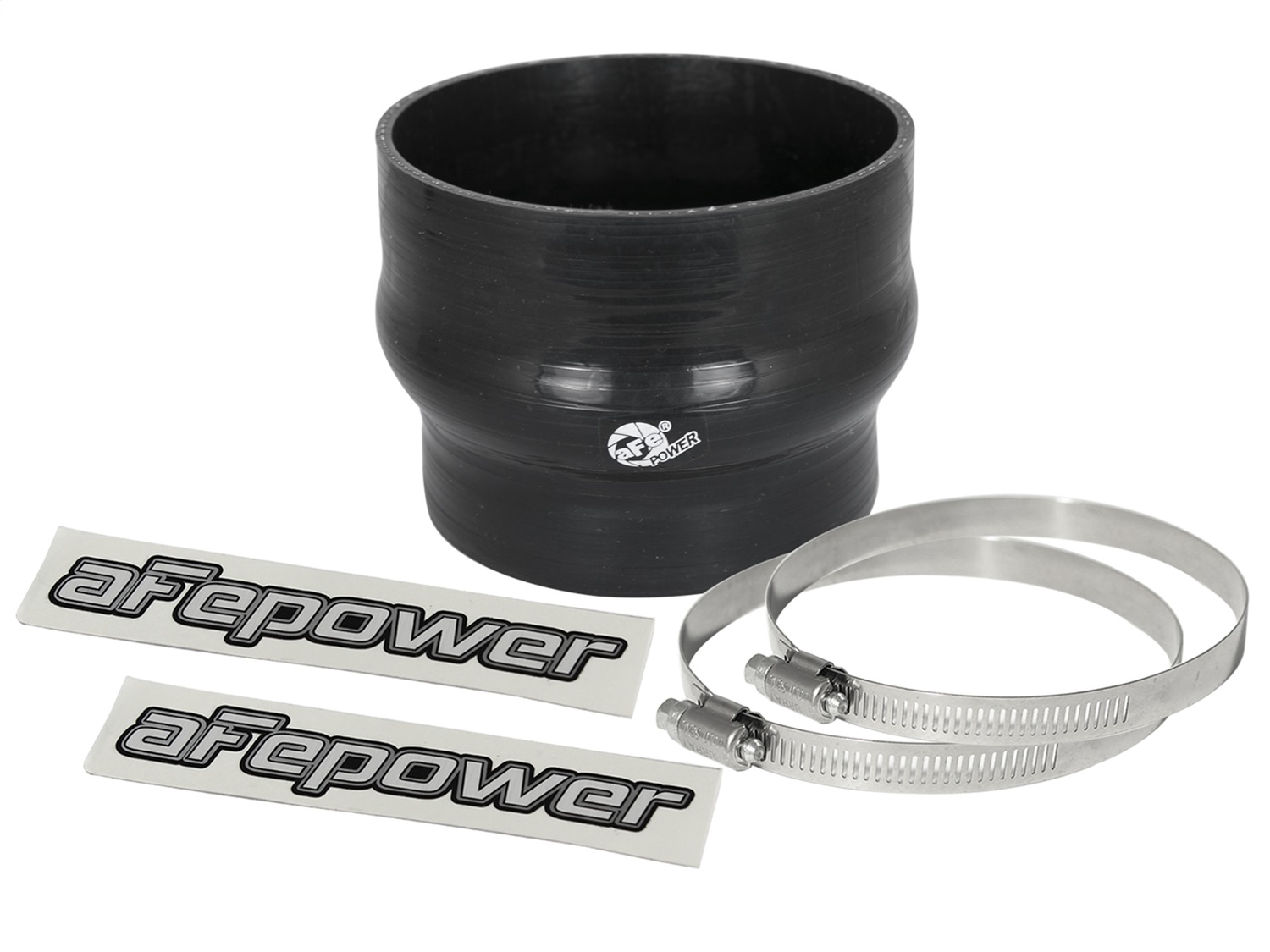 aFe Power 59-00077 - Magnum FORCE CAI Silicone Coupling Kit (4in. ID to 3.5in. ID) 2.75in L Straight Reducer - Black