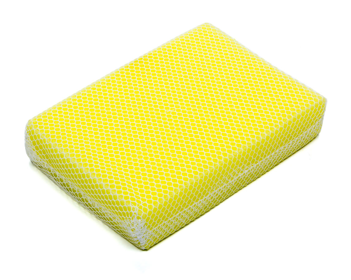 ATP 9-24-12 - Sponge Scrubber - Bug-Gone Scrubber - Mesh Covered Sponge - White / Yellow - Each ATP 9-24-12 - Sponge Scrubber - Bug-Gone Scrubber - Mesh Covered Sponge - White / Yellow - Each