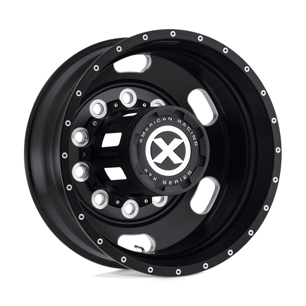 ATX AO40222510902 - Ao402 Indy 22.5X8.25 Satin Black Milled - Rear