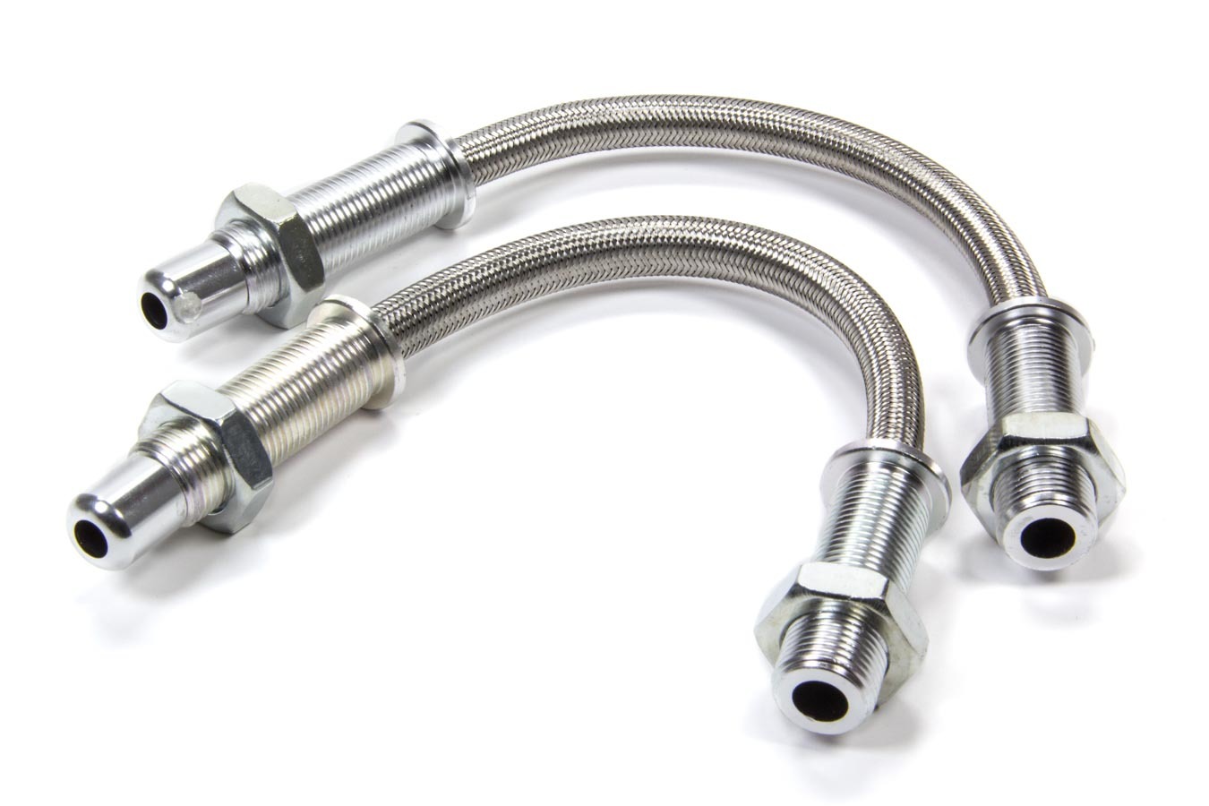 Auto-Loc AUTDLOOMBL - Door Jam Wire Loom - 12 in Long - 1/2 in Diameter Hose - Braided Stainless - Universal - Pair