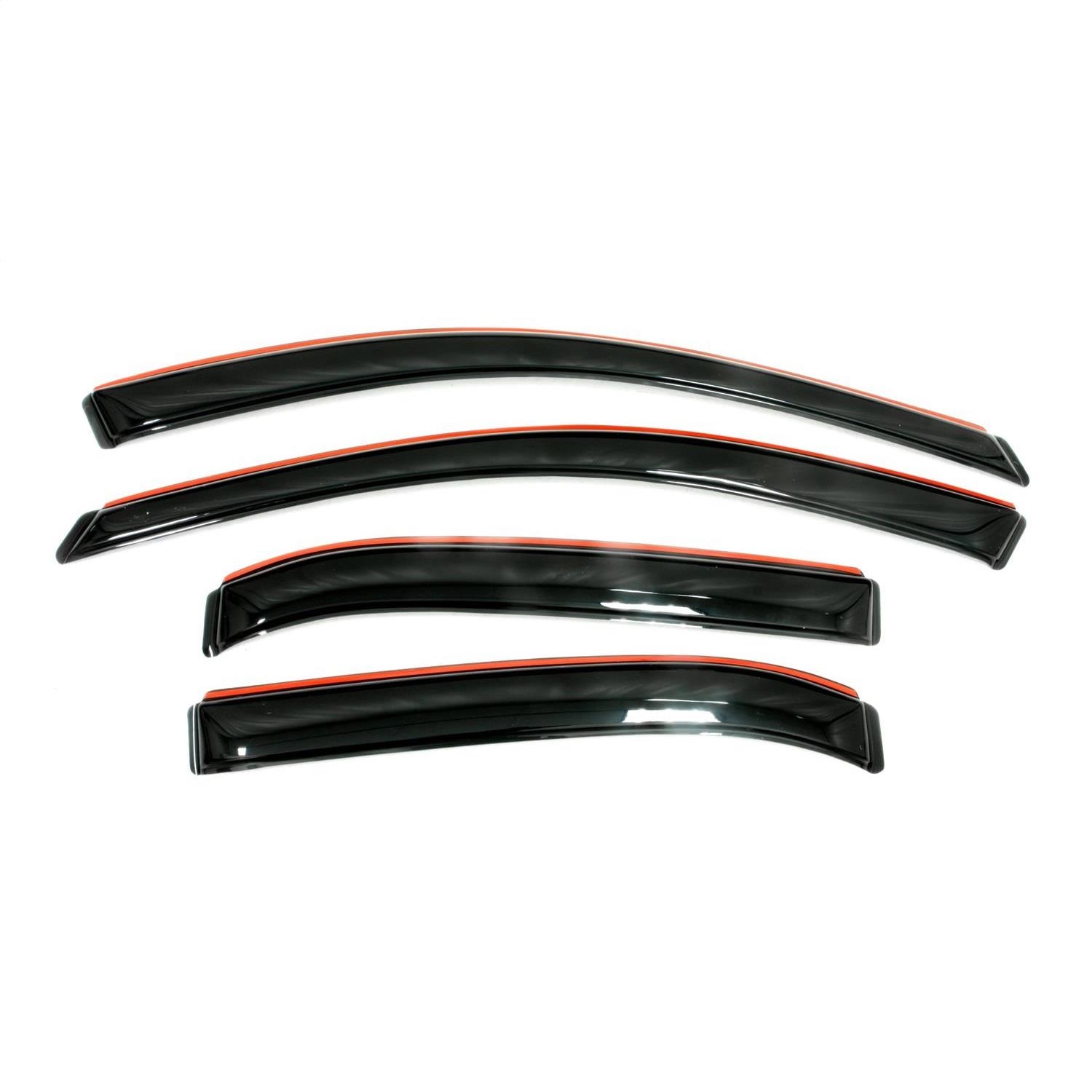 Auto Ventshade (AVS) 194782 - 17-19 Nissan Rogue Sport Ventvisor In-Channel Front & Rear Window Deflectors 4pc - Smoke
