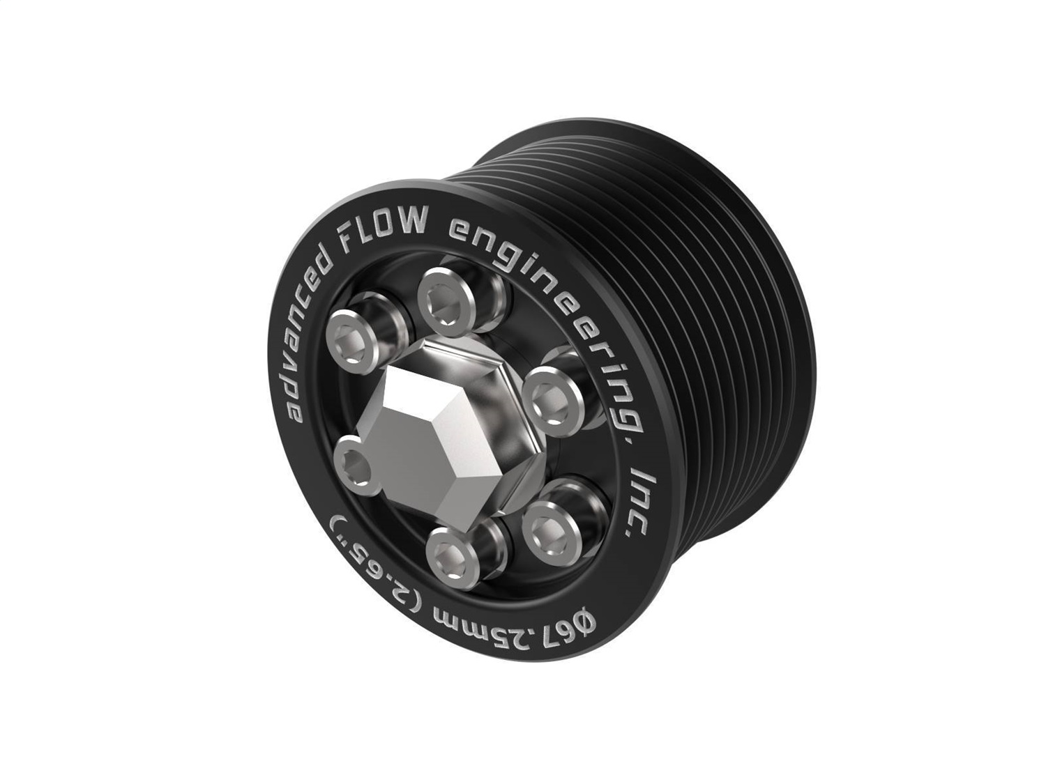 aFe Power 79-10008 - 15-23 Dodge Challenger / 15-23 Dodge Charger SRT Hellcat 2.65in Supercharger Power Pulley Kit
