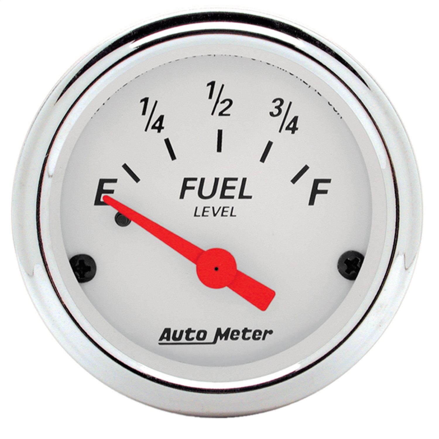 AutoMeter 1315 - Arctic White 52mm 0E-90F Short Sweep Electronic Fuel Level Gauge AutoMeter 1315 - Arctic White 52mm 0E-90F Short Sweep Electronic Fuel Level Gauge