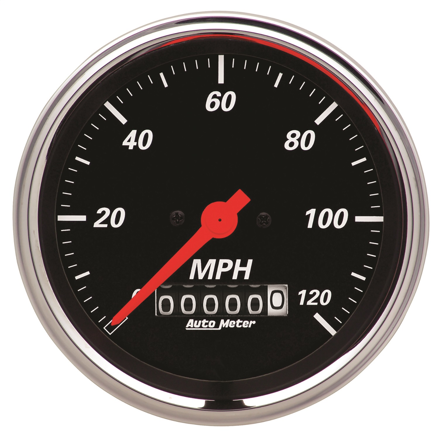 AutoMeter 1479 - Designer Black 3-3/8in Electrical 120MPH Speedometer w/ Wheel Odometer