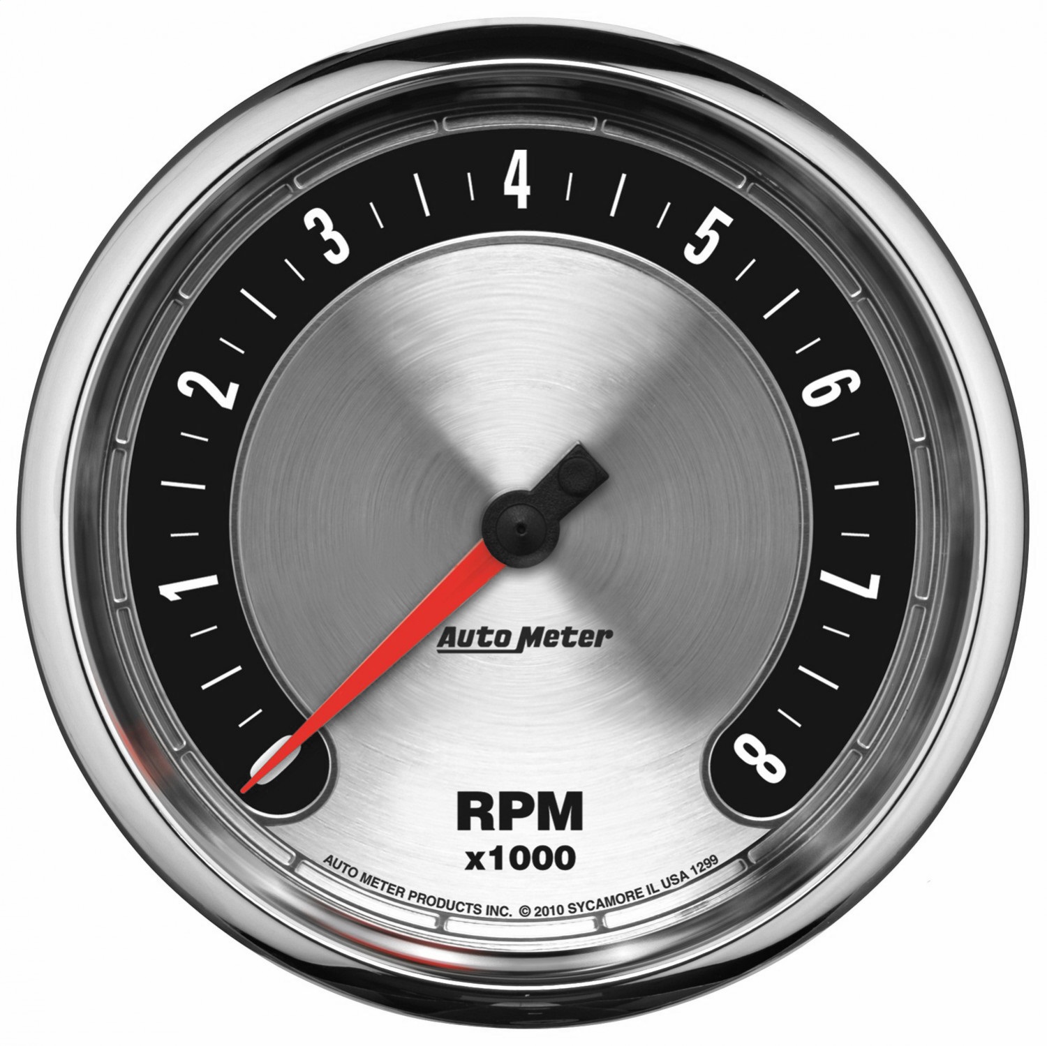 AutoMeter 1299 - American Muscle 5in. 0-8K RPM In-Dash Tachometer Gauge
