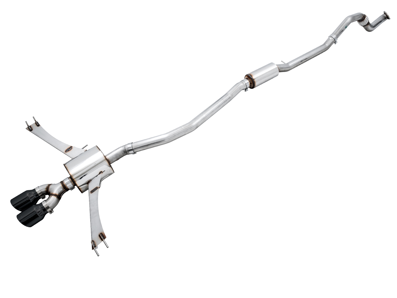 AWE 3015-33122 - 2016+ Honda Civic Si Touring Edition Exhaust w/Front Pipe & Dual Diamond Black Tips AWE 3015-33122 - 2016+ Honda Civic Si Touring Edition Exhaust w/Front Pipe & Dual Diamond Black Tips