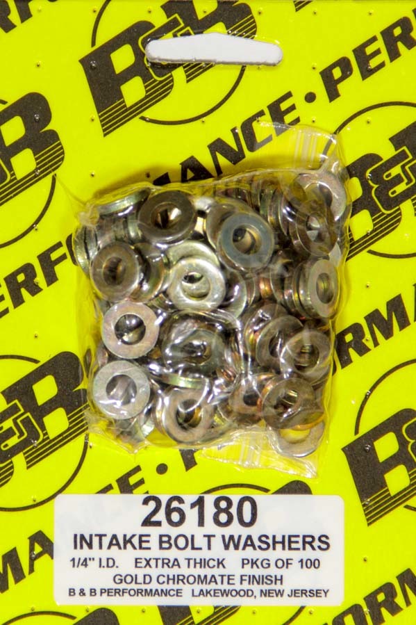 B and B Performance 26180 - H/T Special Washers - 1/4in .540in OD (100)