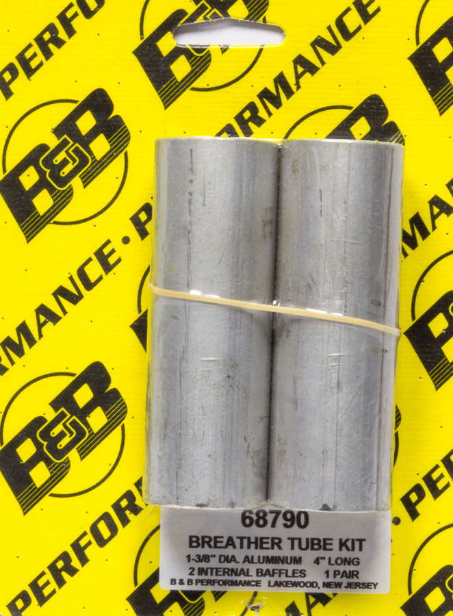 B and B Performance 68790 - Aluminum 4in V/C Breather Tube Kit (Pair) B and B Performance 68790 - Aluminum 4in V/C Breather Tube Kit (Pair)