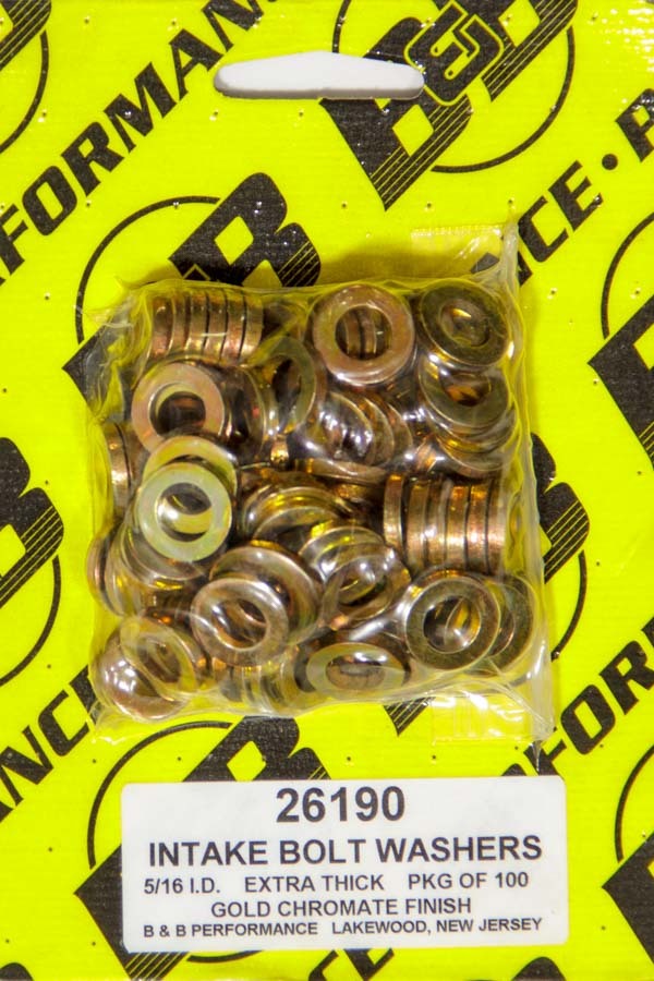 B and B Performance 26190 - H/T Special Washers - 5/16in .590in OD (100) B and B Performance 26190 - H/T Special Washers - 5/16in .590in OD (100)