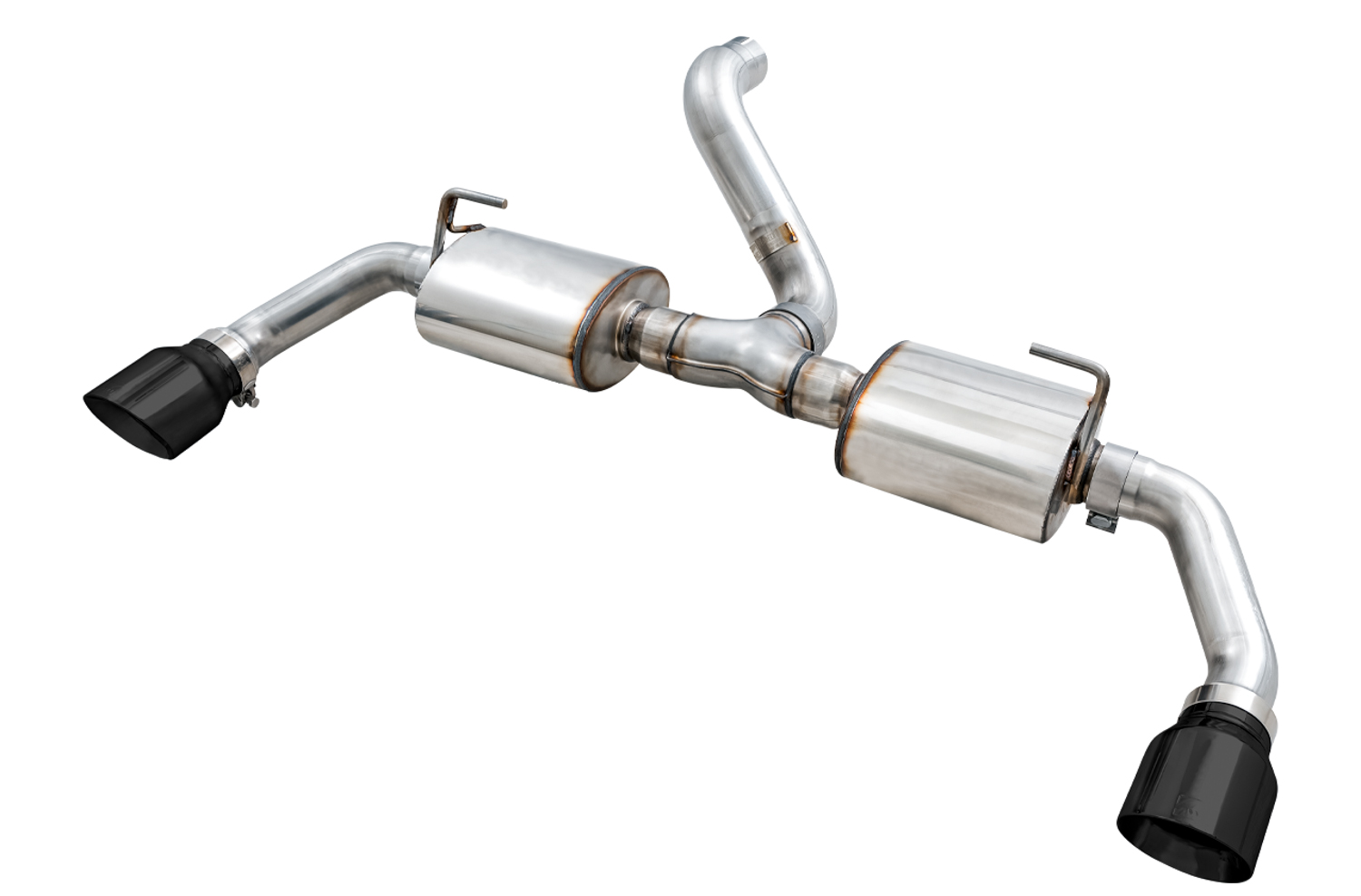 AWE 3015-33001 - 2018+ Jeep Wrangler JL/JLU Tread Edition Axle-Back Dual Exhaust - Diamond Black Tips