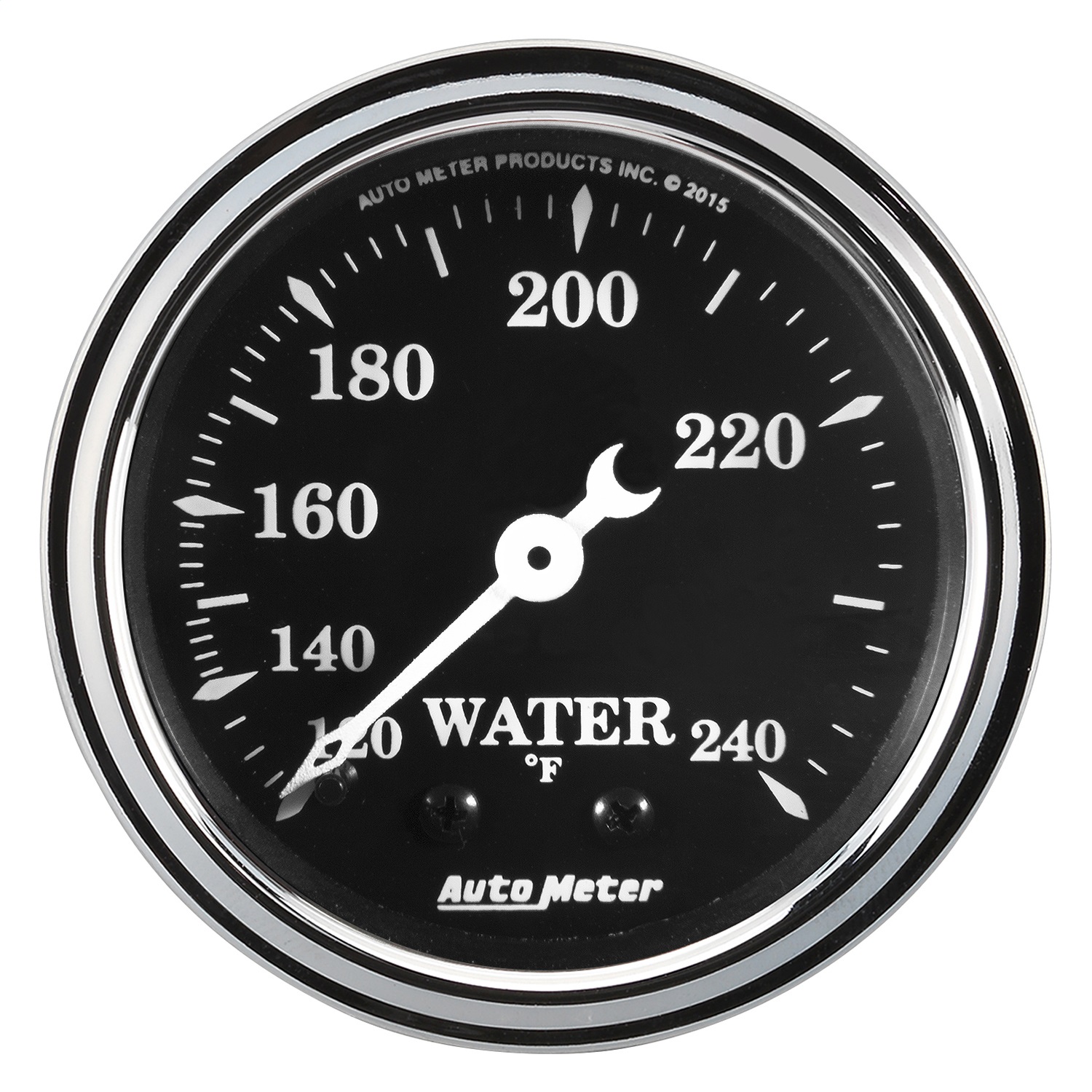 AutoMeter 1733 - Auto Meter Gauge Water Temp 2 1/16in 120-240F Mech Old Tyme Black AutoMeter 1733 - Auto Meter Gauge Water Temp 2 1/16in 120-240F Mech Old Tyme Black