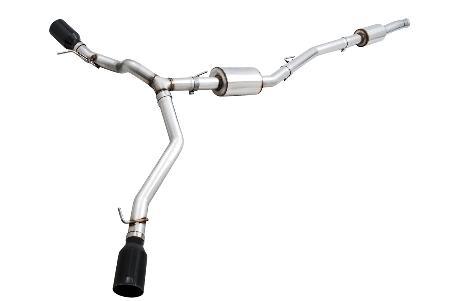 AWE 3015-33101 - 20-21 Jeep Gladiator JT 3.6L Tread Edition Cat-Back Dual Exhaust - Diamond Black Tip
