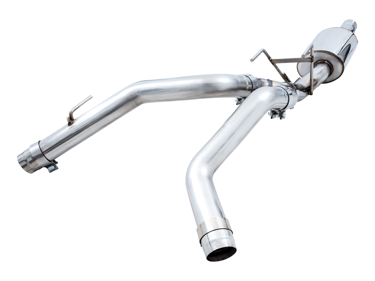 AWE 3015-33104 - 09-18 RAM 1500 5.7L (w/o Cutout) 0FG Dual Rear Exit Cat-Back Exhaust - Diamond Black Tips