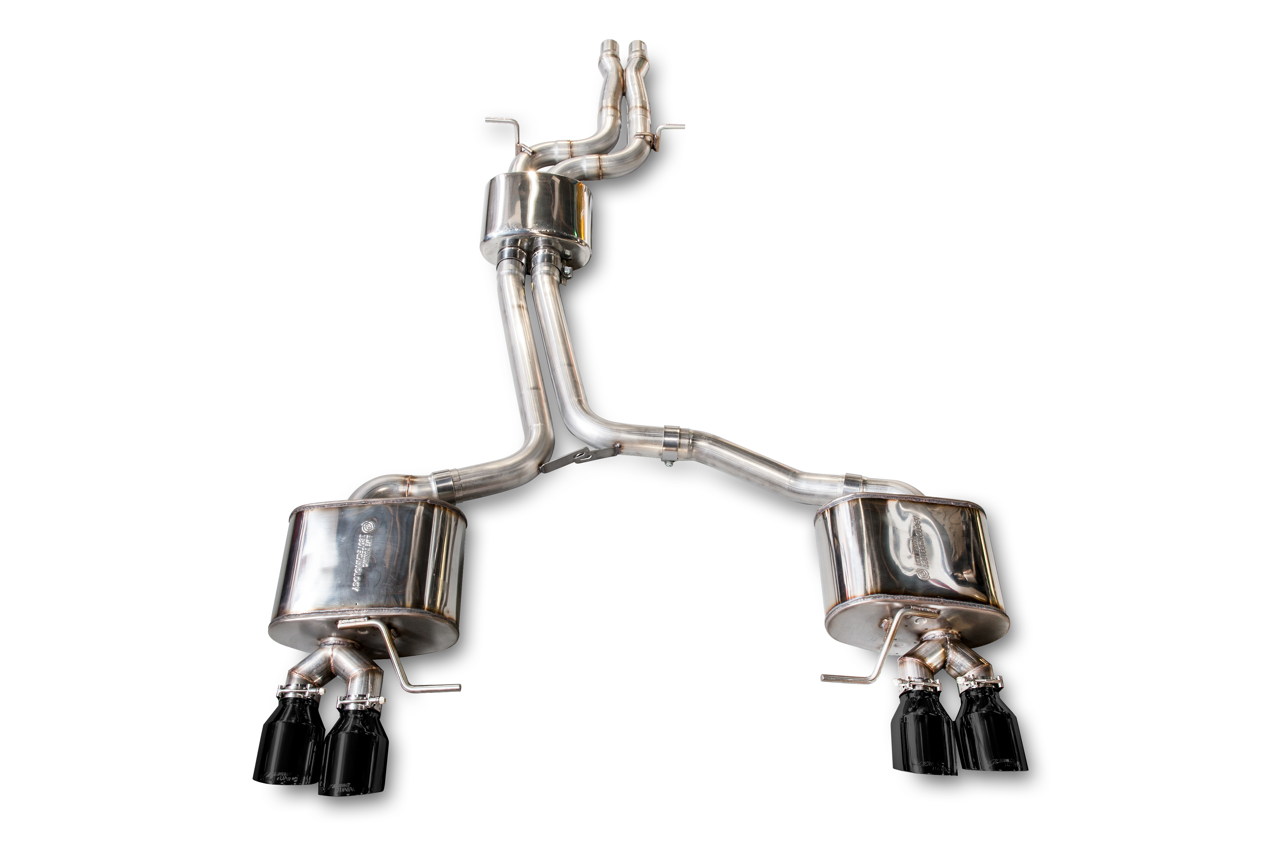 AWE 3015-43056 - Audi 8R SQ5 Touring Edition Exhaust - Quad Outlet Diamond Black Tips AWE 3015-43056 - Audi 8R SQ5 Touring Edition Exhaust - Quad Outlet Diamond Black Tips