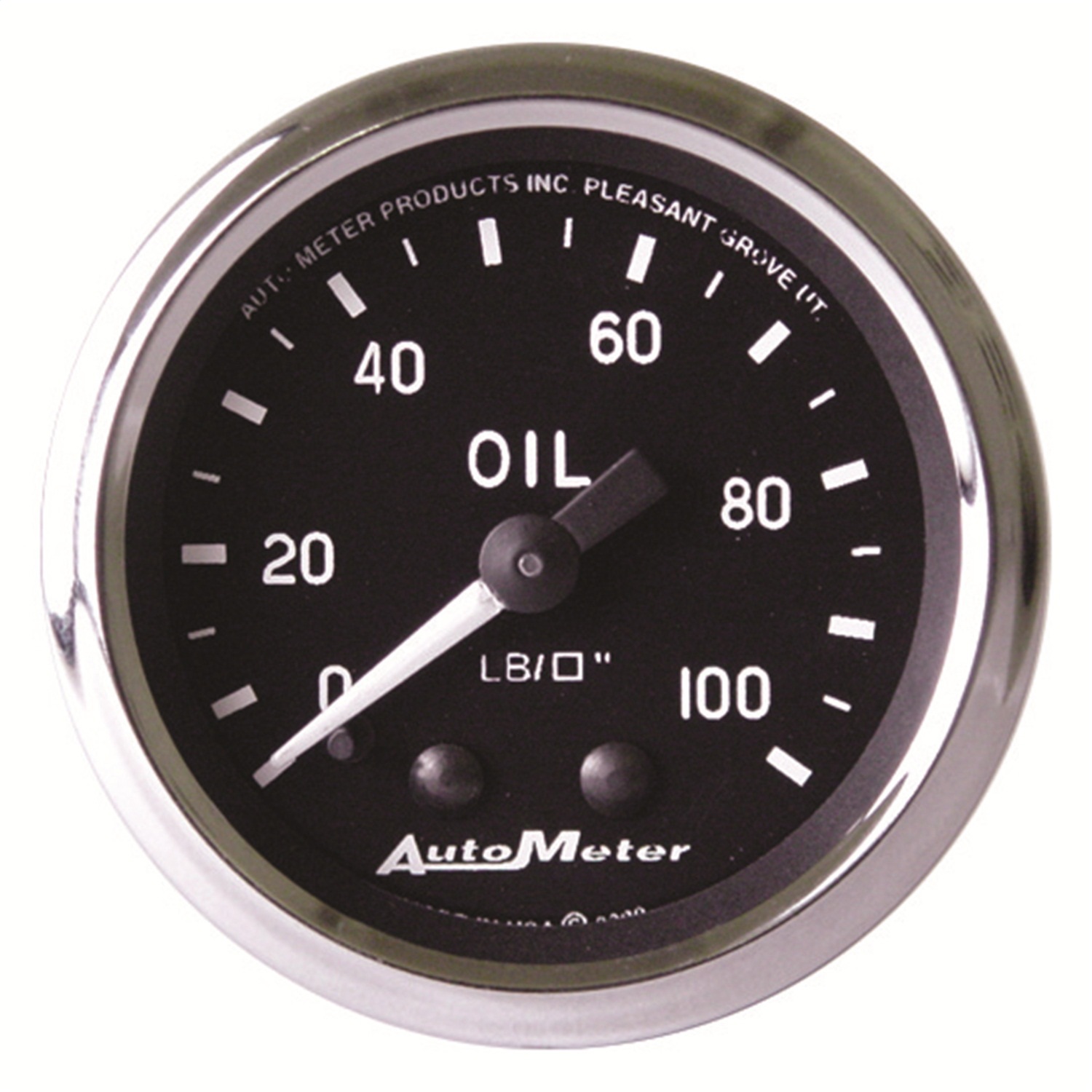 AutoMeter 201006 - Cobra 2-1/16in 100 PSI Mechanical Oil Pressure Gauge