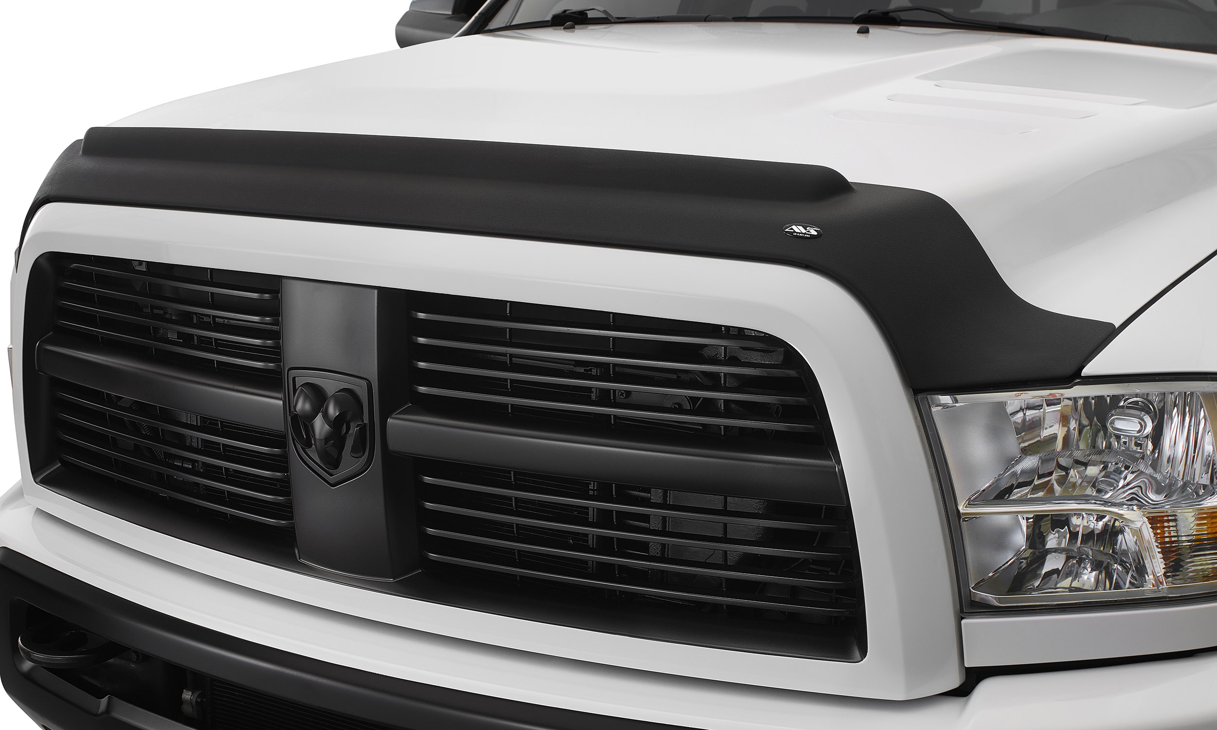Auto Ventshade (AVS) 436163 - 2019 Dodge RAM 1500 Aeroskin II Textured Low Profile Hood Shield - Black