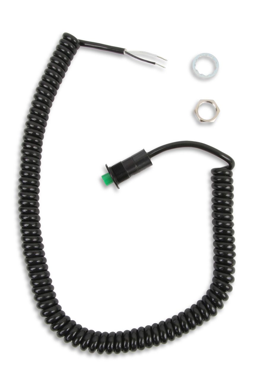 B&M 46003 - Shifter Accessories, Momentary, Launch, Remote Button, Green