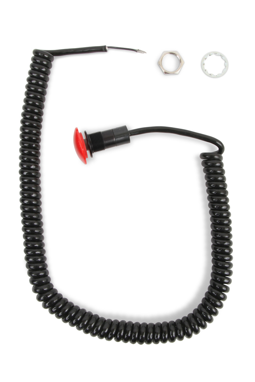 B&M 46013 - Shifter Accessories, Momentary, Launch Large Remote Button Switch, Red