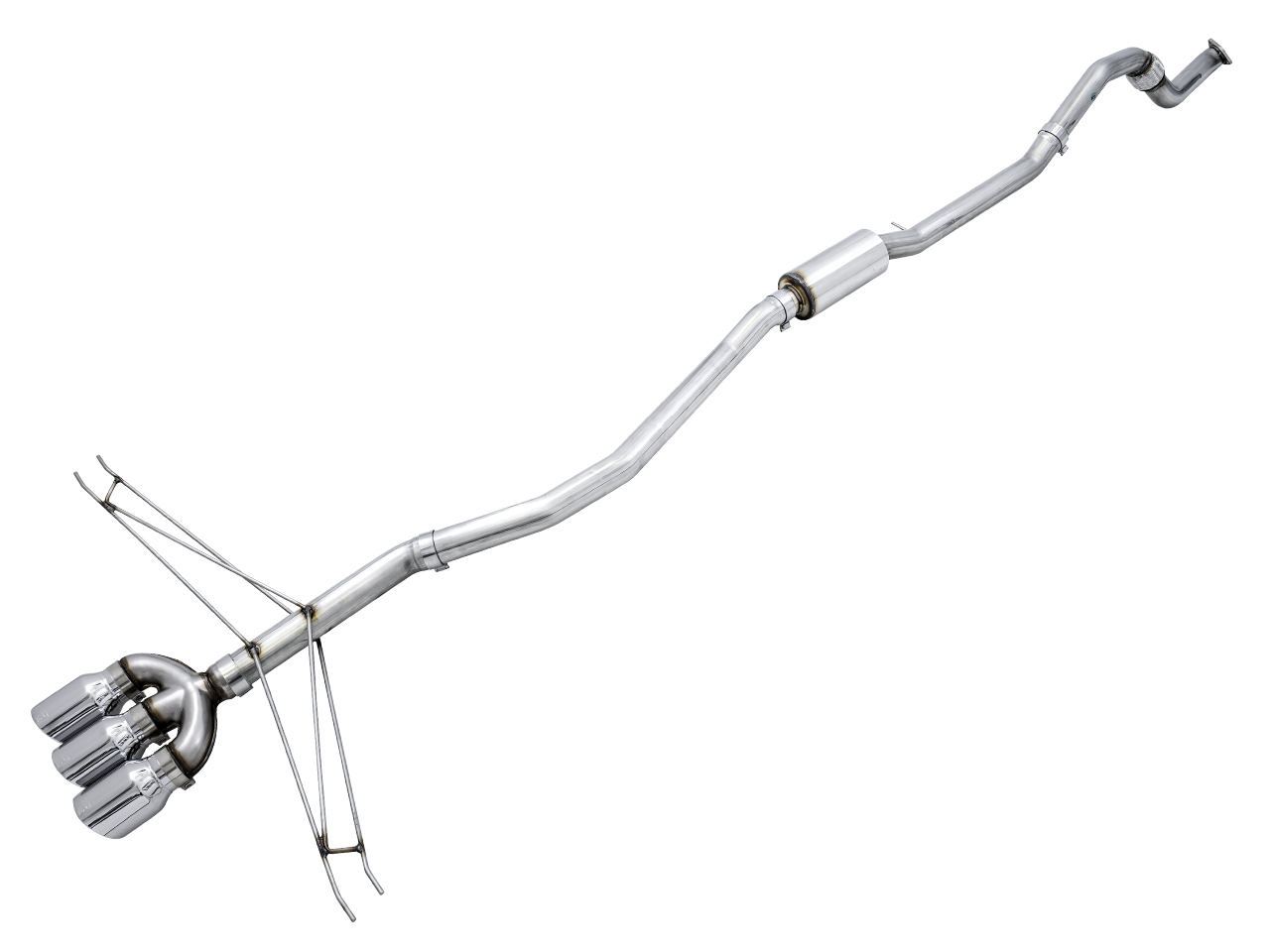 AWE 3020-52008 - 2016+ Honda Civic Si Track Edition Exhaust w/Front Pipe & Triple Chrome Silver Tips AWE 3020-52008 - 2016+ Honda Civic Si Track Edition Exhaust w/Front Pipe & Triple Chrome Silver Tips