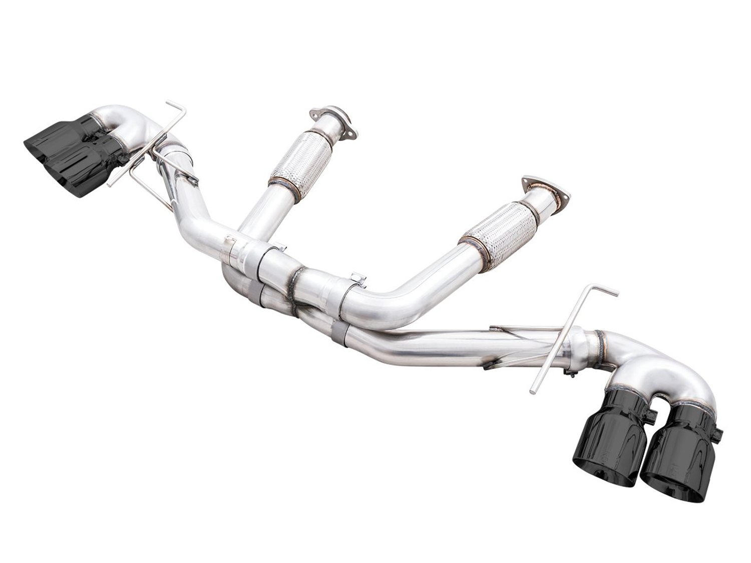 AWE 3020-43086 - 2020 Chevrolet Corvette (C8) Track Edition Exhaust - Quad Diamond Black Tips AWE 3020-43086 - 2020 Chevrolet Corvette (C8) Track Edition Exhaust - Quad Diamond Black Tips