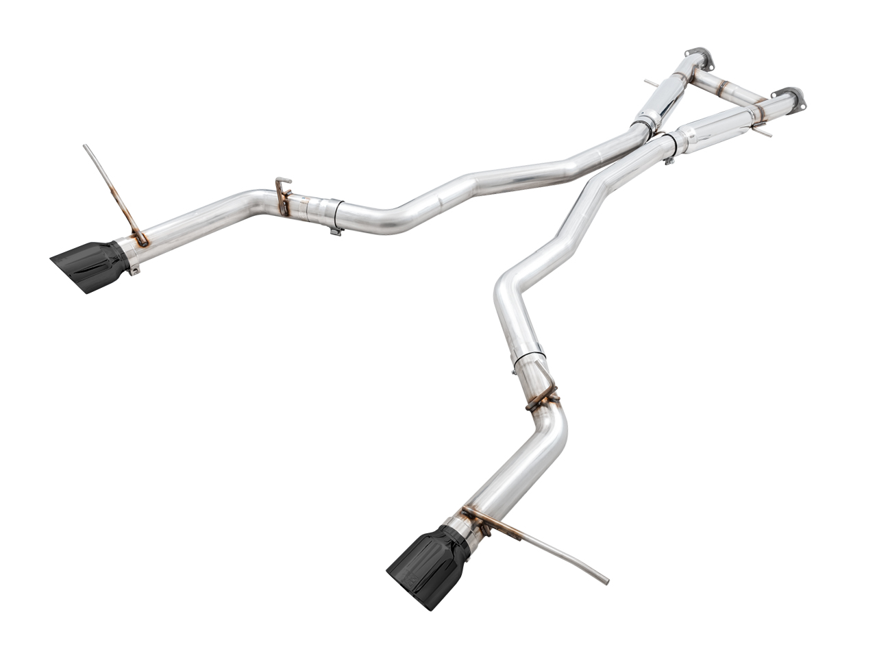 AWE 3020-33051 - 2020 Jeep Grand Cherokee SRT Track Edition Exhaust - Diamond Black Tips