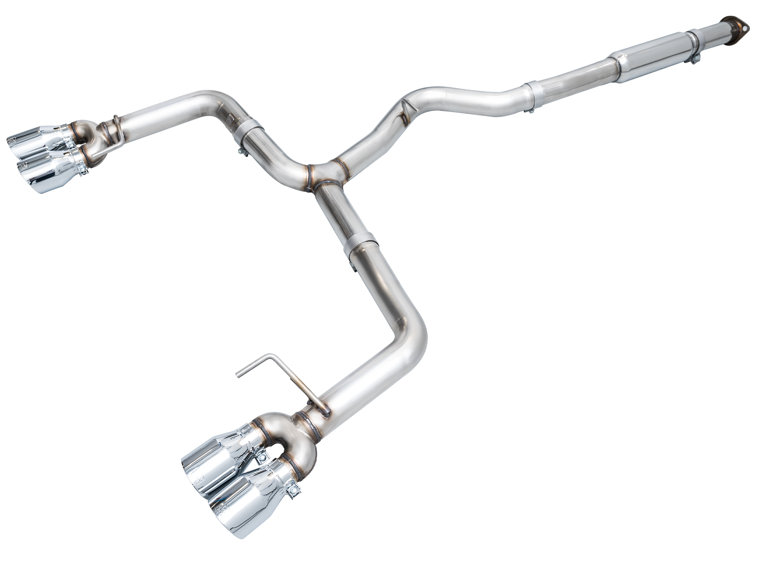AWE 3020-42979 - 2022+ VB Subaru WRX Track Edition Exhaust - Chrome Silver Tips