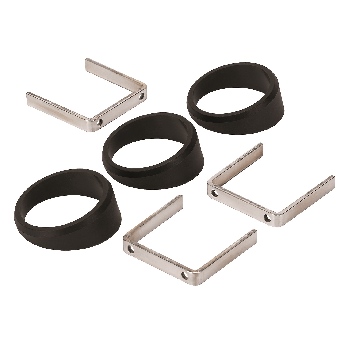 AutoMeter 2234 - or Autogage 2-1/16in Black Angle Rings -- 3 Pack