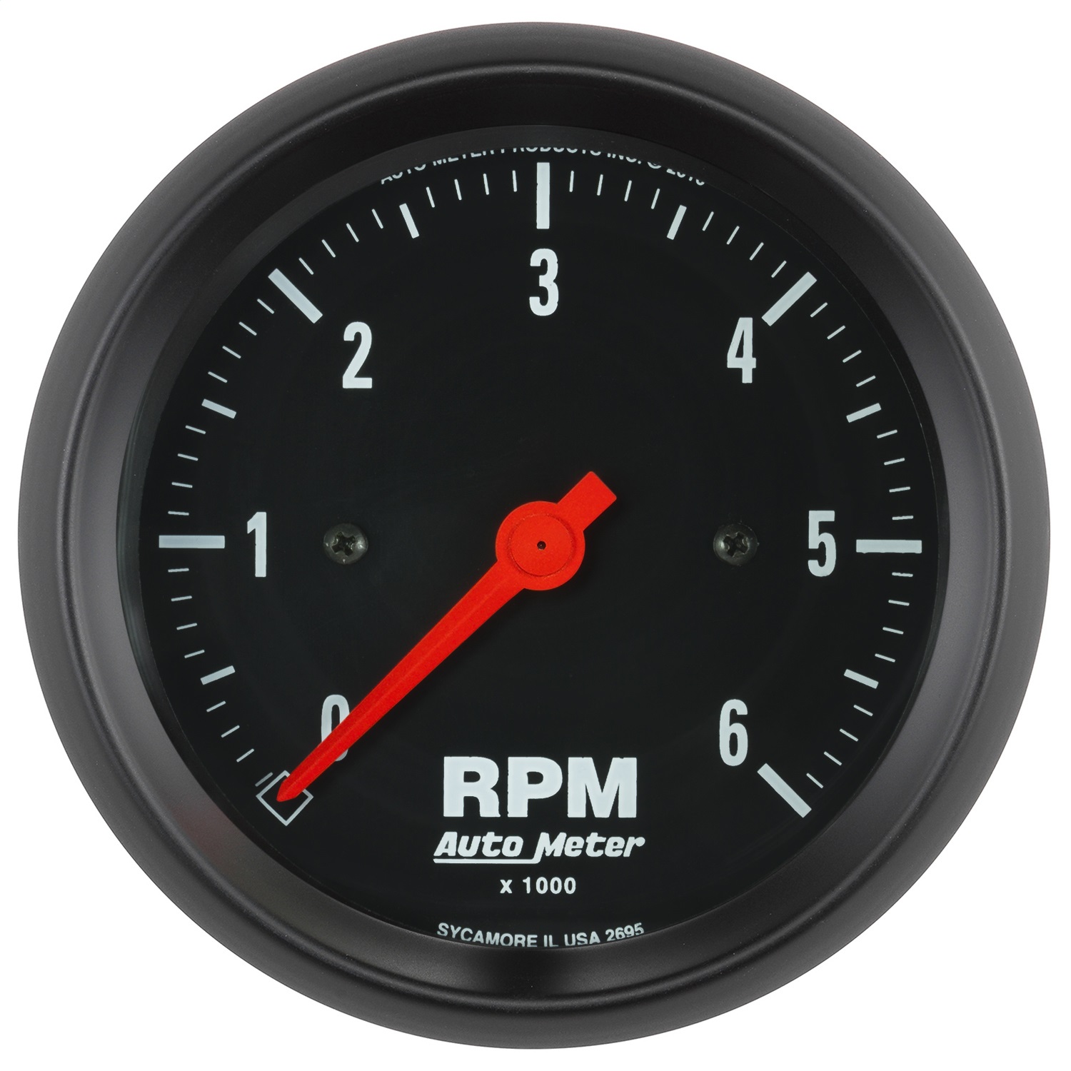 AutoMeter 2695 - Z-Series 3-3/8in. 0-6K RPM In-Dash Tachometer Gauge