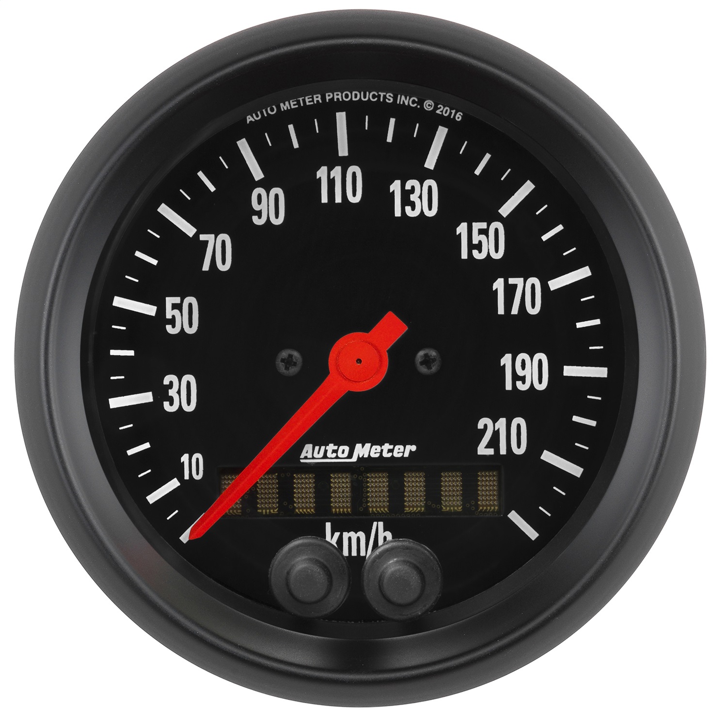 AutoMeter 2680-M - Z Series 3-3/8in 0-225KM/H (GPS) Speedometer Gauge