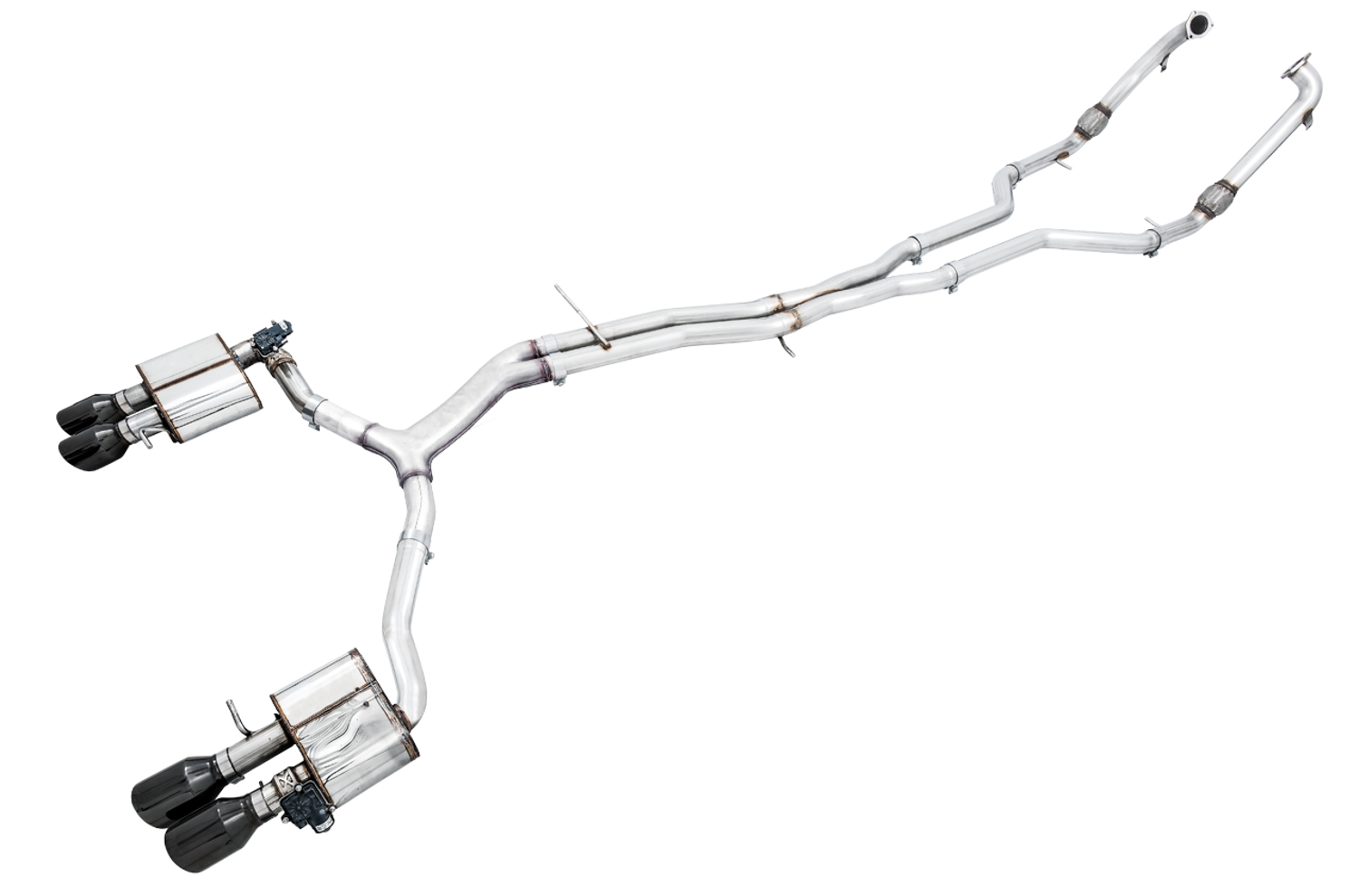 AWE 3025-43046 - Audi B9 S5 Sportback SwitchPath Exhaust - Non-Resonated (Black 102mm Tips)
