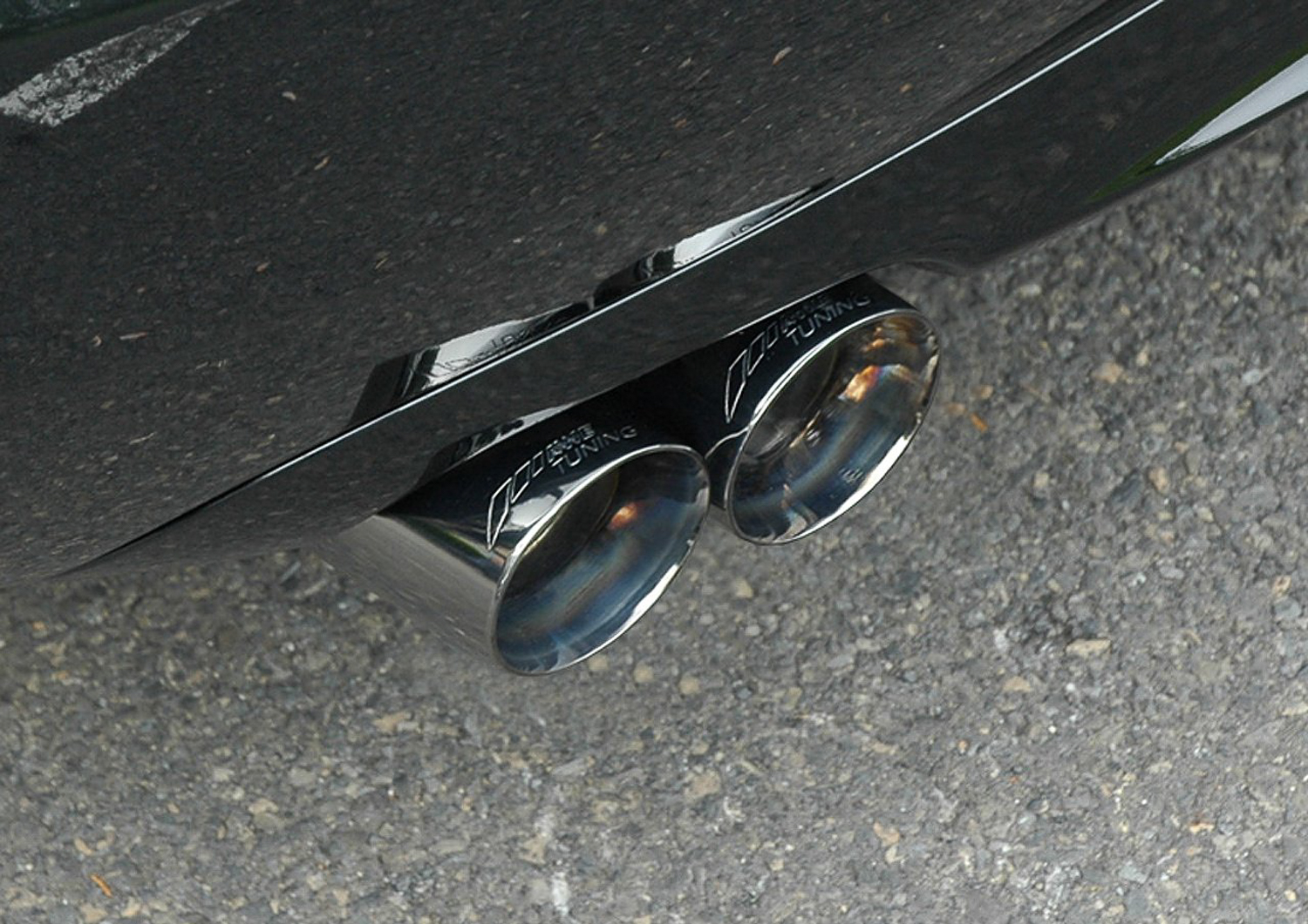 AWE 3040-43012 - Audi B7 A4 3.2L Touring Edition Quad Tip Exhaust - Diamond Black Tips