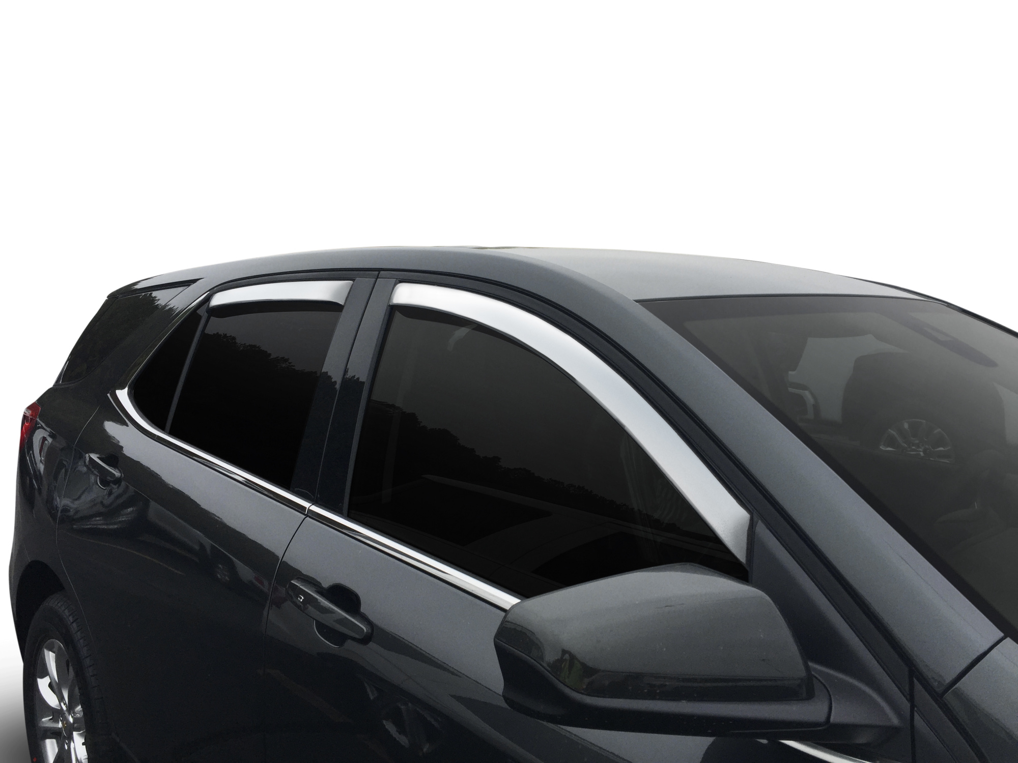 Auto Ventshade (AVS) 684634 - 18-22 Chevrolet Equinox Ventvisor Window Deflectors 4pc - Chrome Auto Ventshade (AVS) 684634 - 18-22 Chevrolet Equinox Ventvisor Window Deflectors 4pc - Chrome