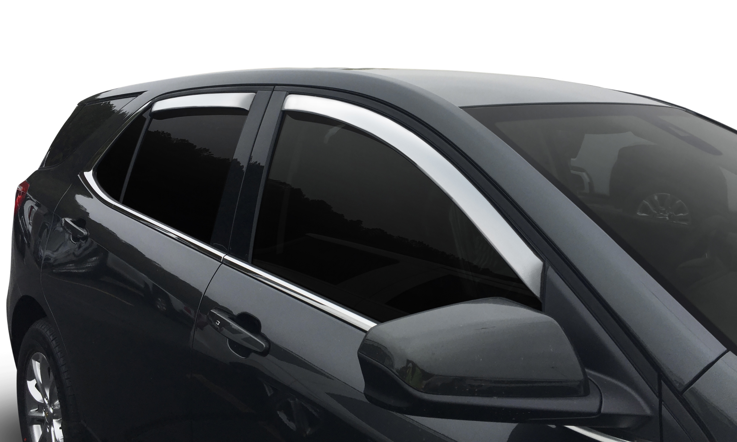 Auto Ventshade (AVS) 684382 - 17-22 Kia Sportage Ventvisor Outside Mount Window Deflectors 4pc - Chrome