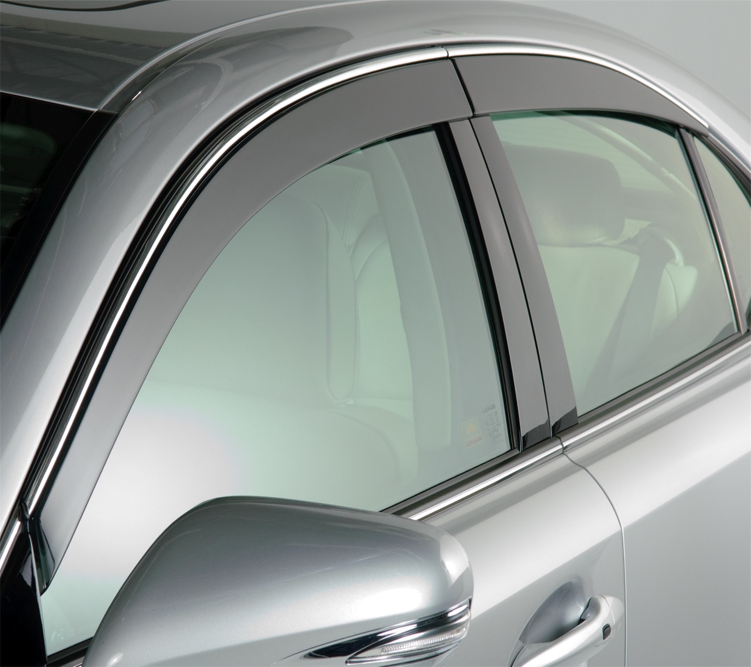 Auto Ventshade (AVS) 794009 - 06-12 Lexus GS300 Ventvisor Low Profile Deflectors 4pc - Smoke w/Chrome Trim