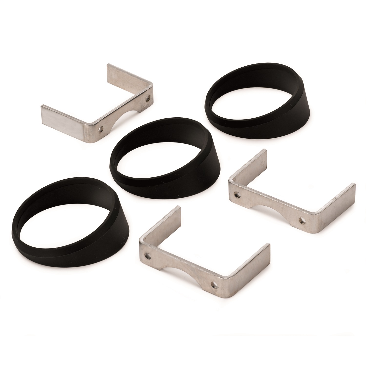 AutoMeter 3244 - Gauge Mount Angle Rings Black 3 Pieces for 2 5/8in Gauges