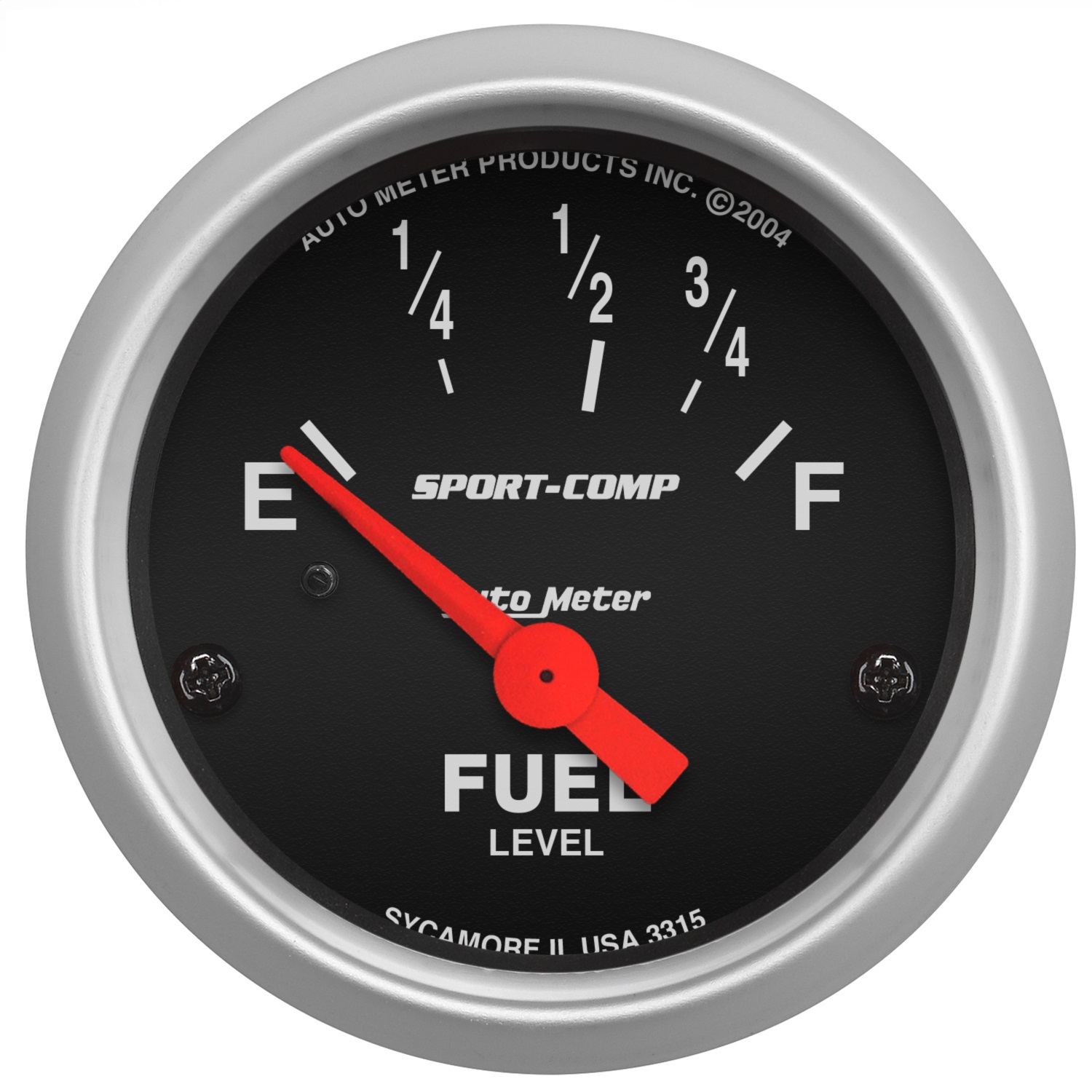 AutoMeter 3315 - 2-1/16in 73 OHMS Empty / 10 OHMS Full Electric Sport-Comp Gauge AutoMeter 3315 - 2-1/16in 73 OHMS Empty / 10 OHMS Full Electric Sport-Comp Gauge