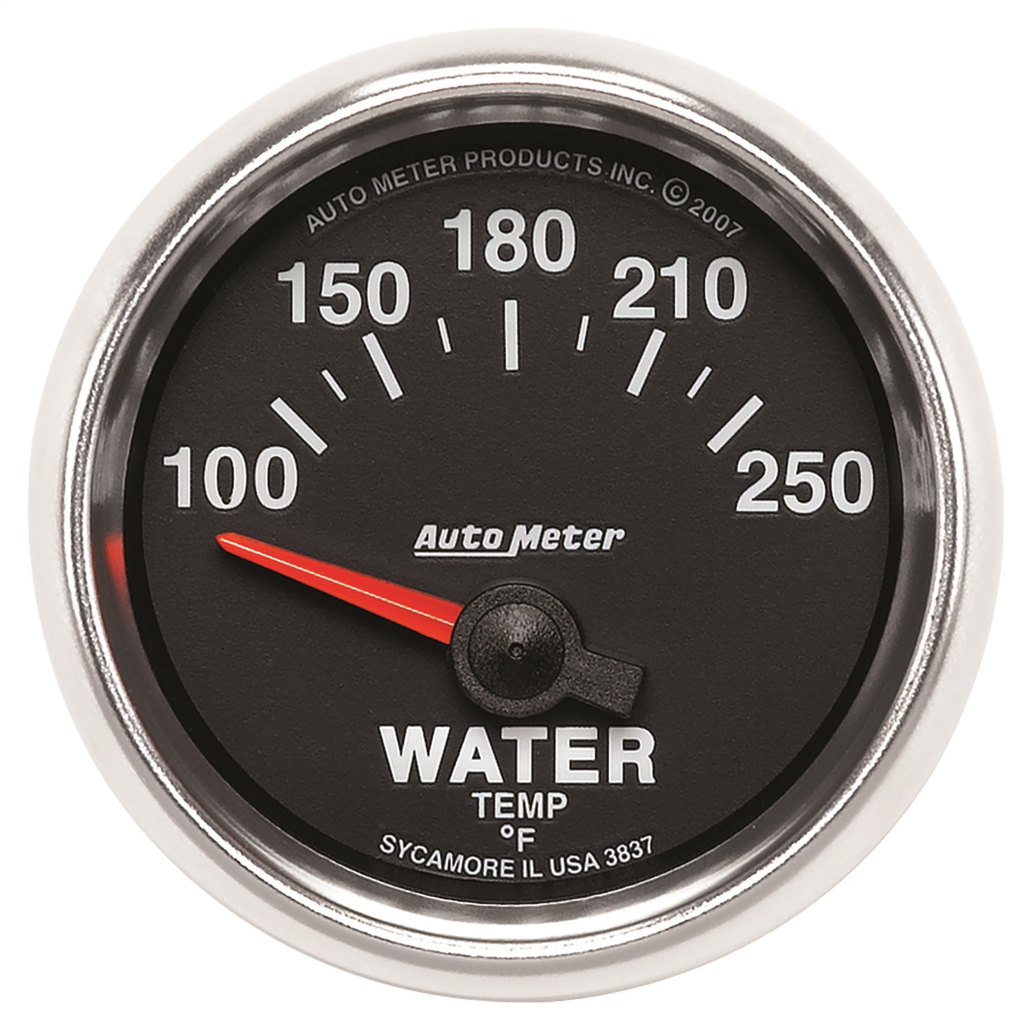 AutoMeter 3837 - GS 52mm 100-250 Deg F Short Sweep Electronic Water Temperature Gauge