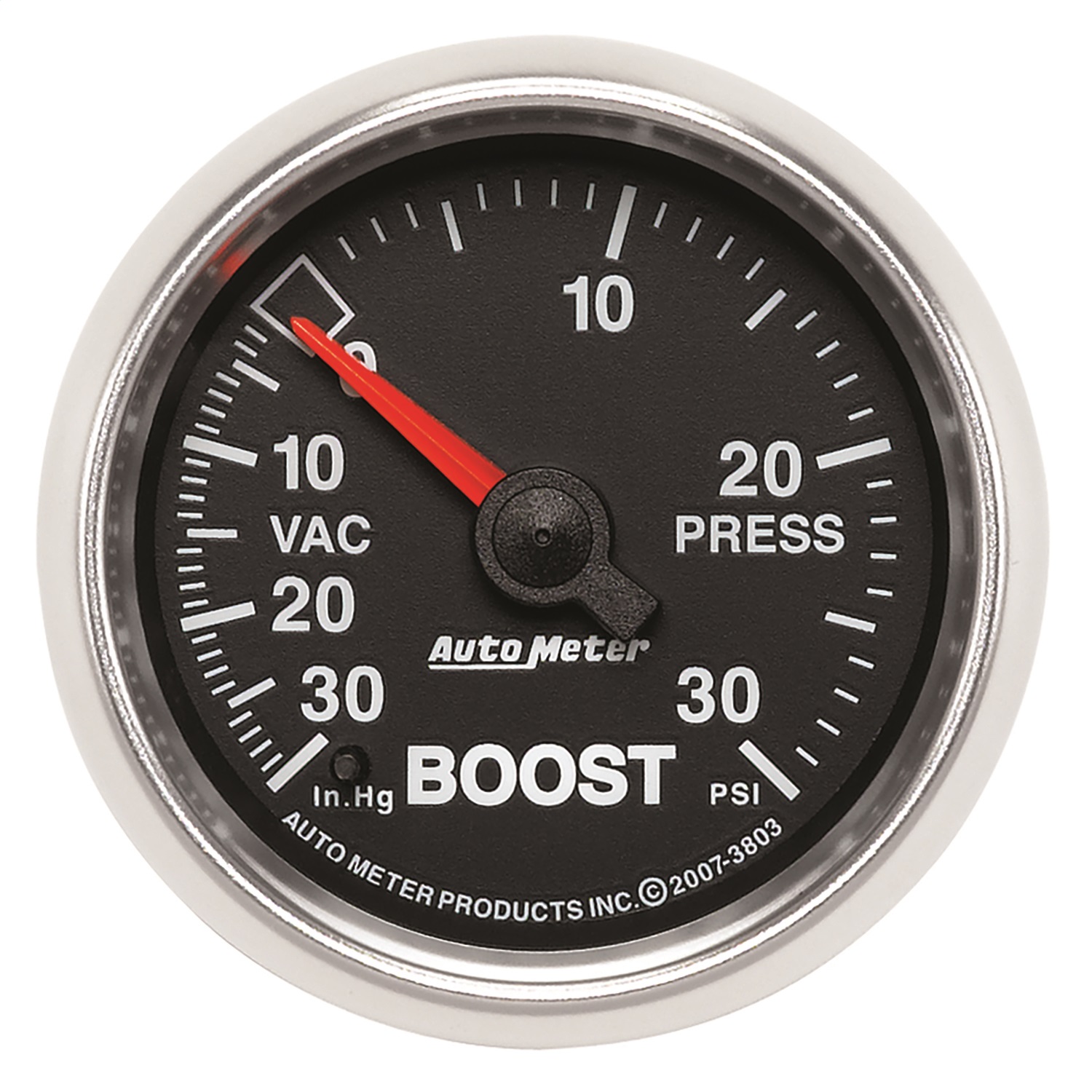 AutoMeter 3803 - GS 52mm 30 In Hg.-Vac/30 PSI Mechanical Vacuum/Boost Gauge AutoMeter 3803 - GS 52mm 30 In Hg.-Vac/30 PSI Mechanical Vacuum/Boost Gauge