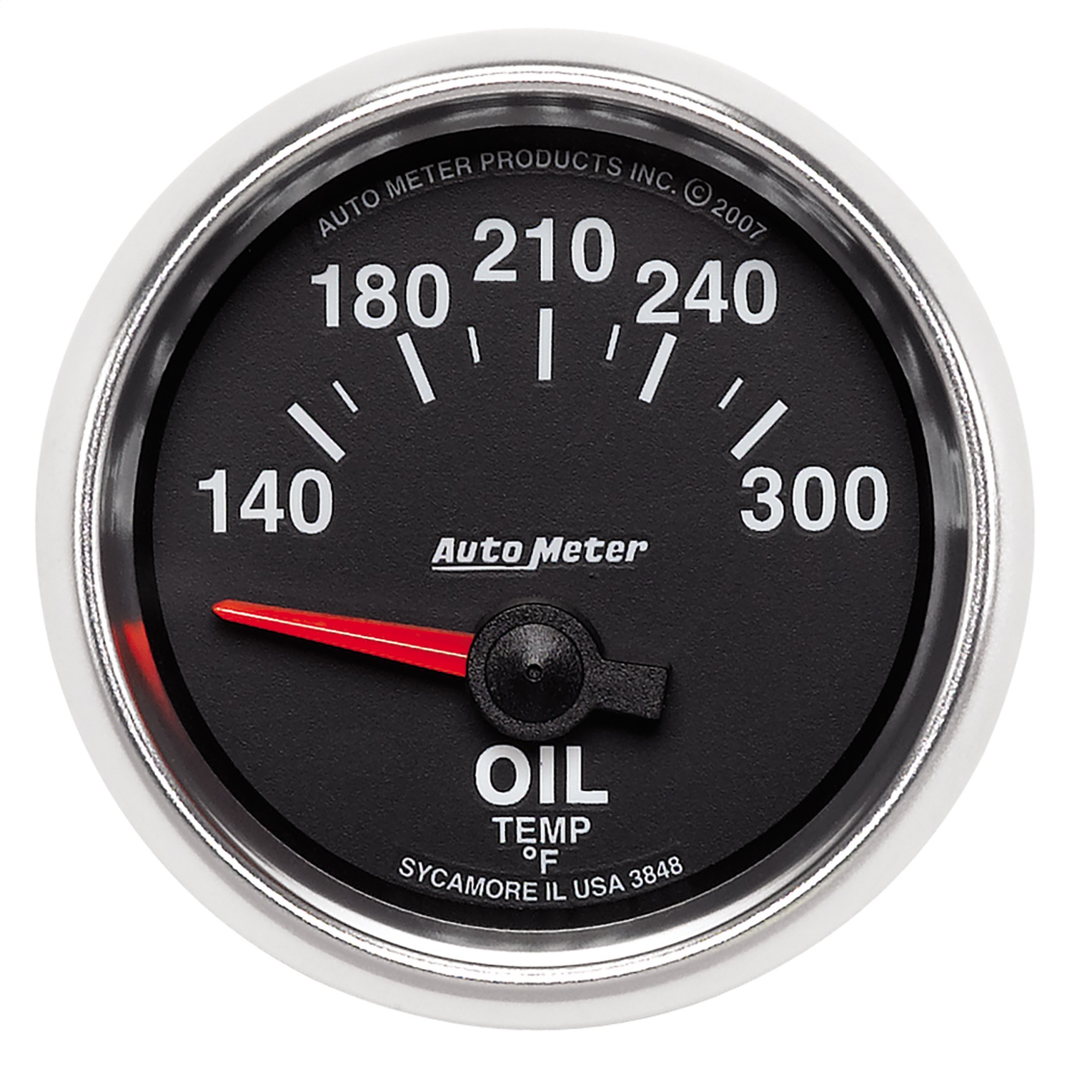 AutoMeter 3848 - GS 52mm 140-300 Deg F Short Sweep Electronic Oil Temperature Gauge