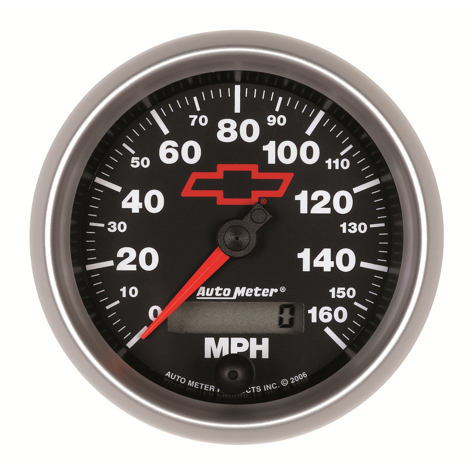 AutoMeter 3688-00406 - Speedometer 3-3/8in, 0-160 MPH, Elec. Programmable - Bowtie Black