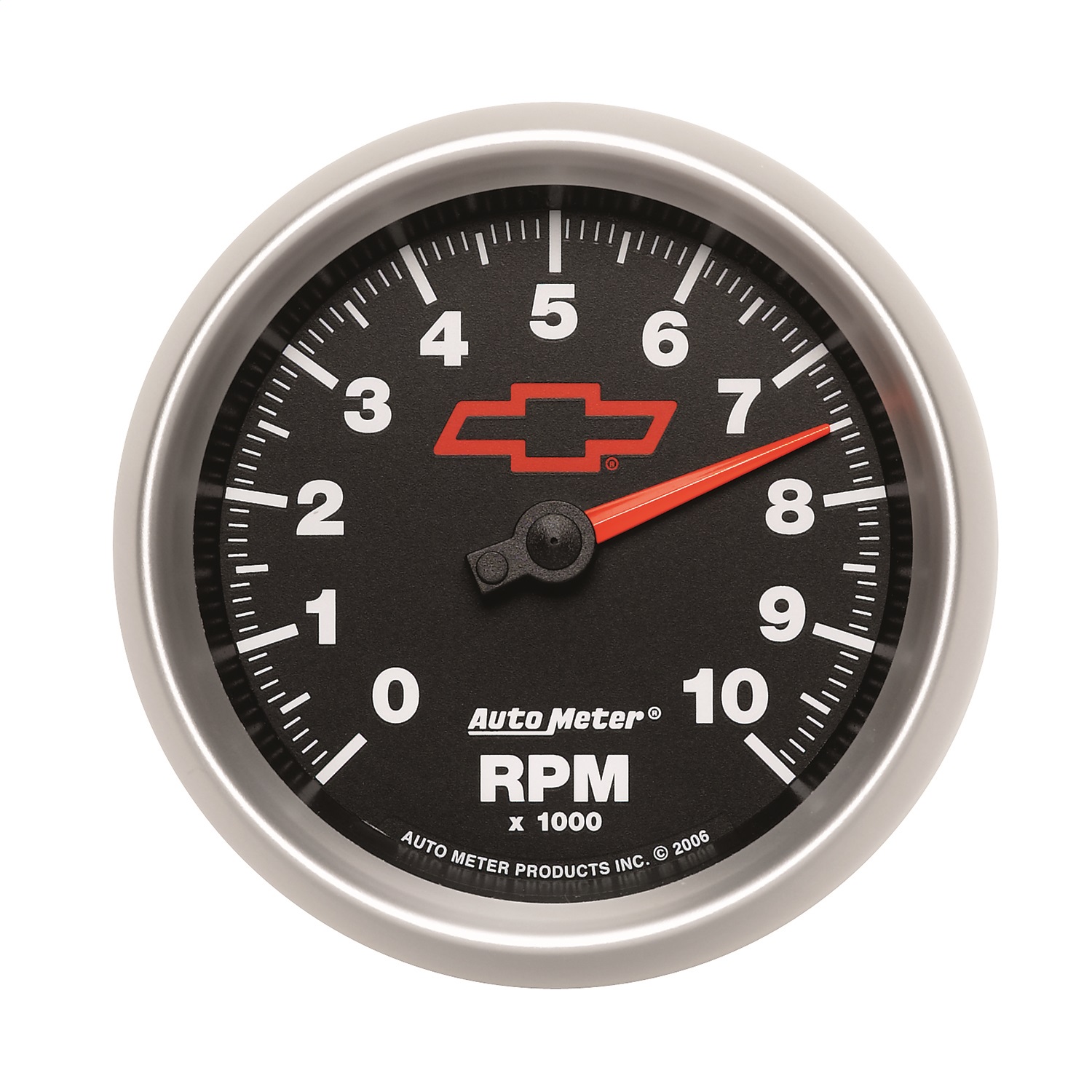AutoMeter 3697-00406 - Gauge Tachometer 3-3/8in. 10K RPM In-Dash Chevy Red Bowtie Black AutoMeter 3697-00406 - Gauge Tachometer 3-3/8in. 10K RPM In-Dash Chevy Red Bowtie Black